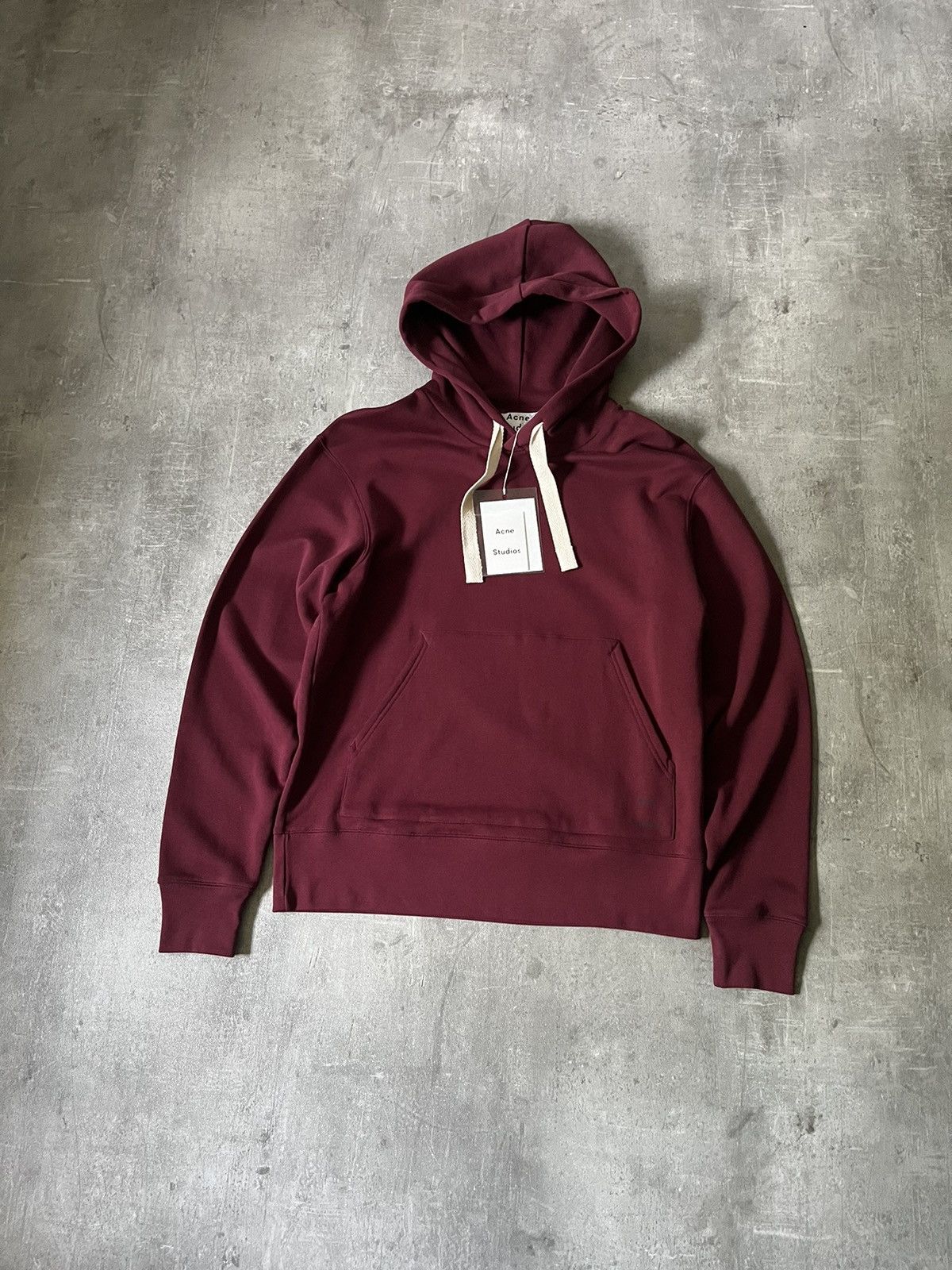 image of Acne Studios Fellis Hoodie Burgundy New in Burgandy, Men's (Size Medium)