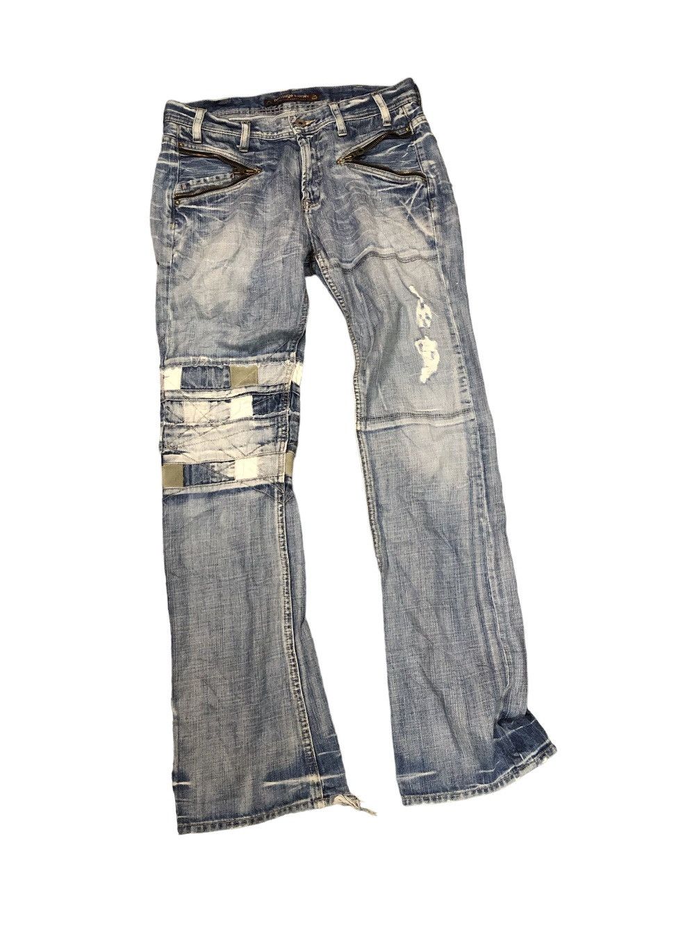 If Six Was Nine × Japanese Brand × Le Grande Bleu (L.G.B.) VINTAGE JAPANESE BRAND HERITAGE STONE DENIM JEANS Size US 32 / EU 48 - 7 Thumbnail