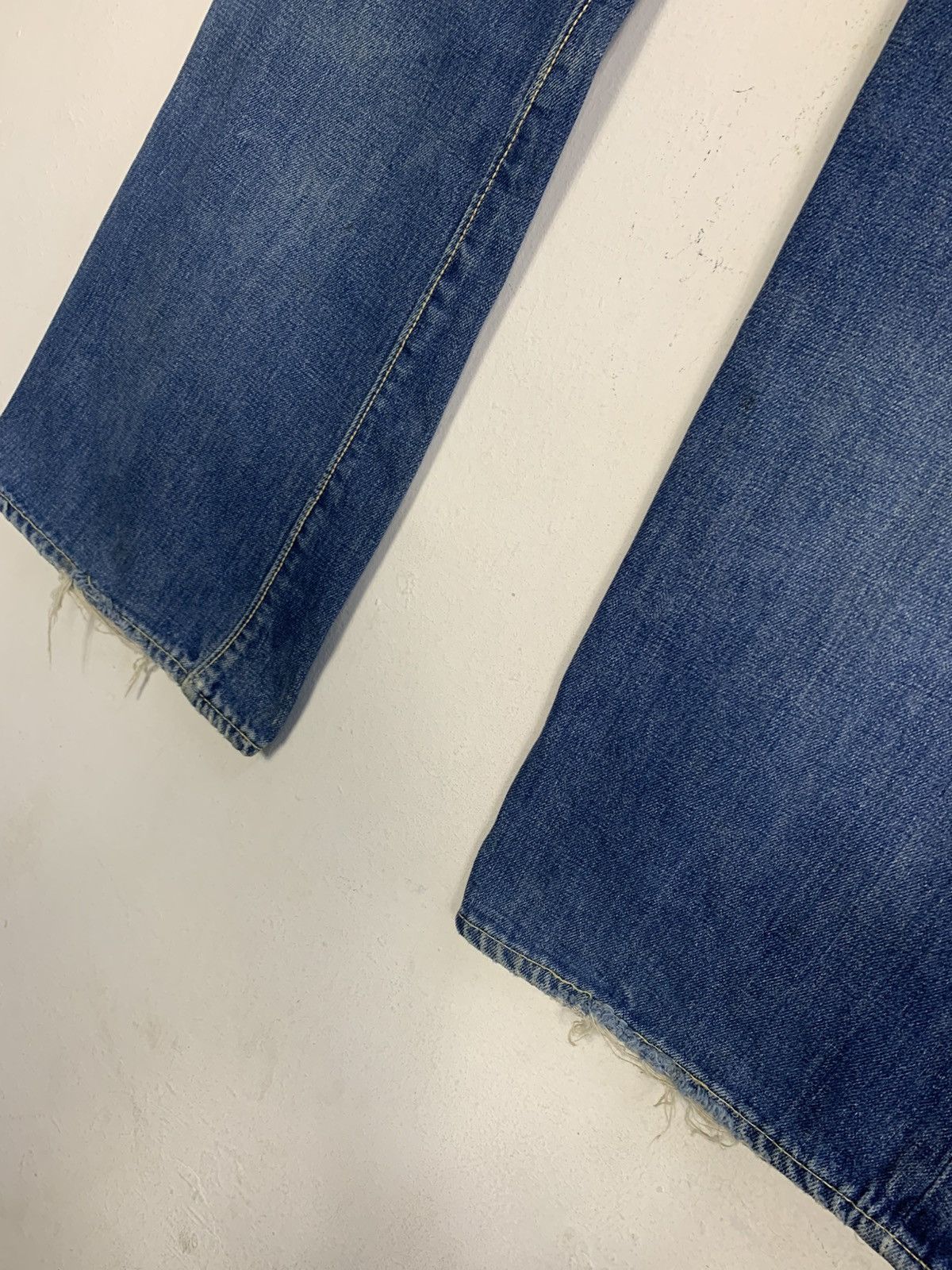 Other 90s Big Stone Indigo Denim Zipper Jeans Straight Cut Size US 28 / EU 44 - 11 Thumbnail