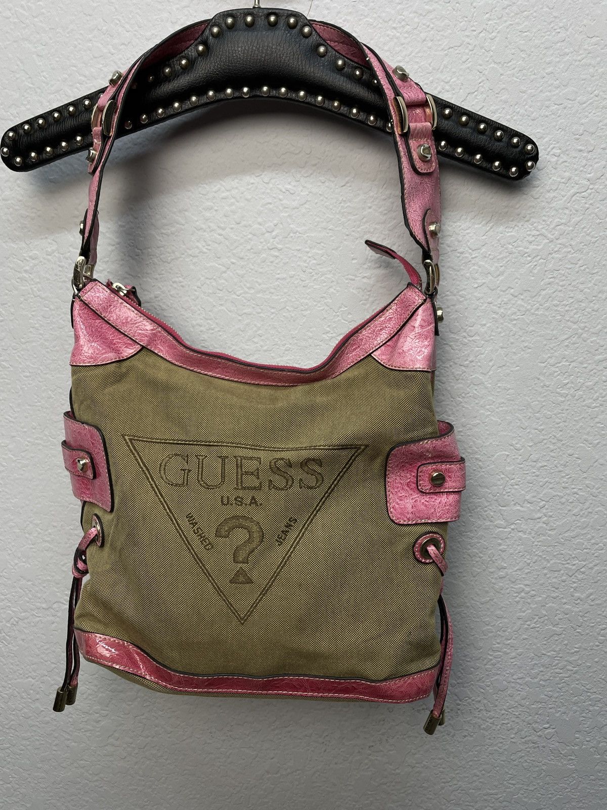 Guess Vintage 00s Guess Baguette Avantgarde Shoulder Bag Hobo Size ONE SIZE - 4 Thumbnail