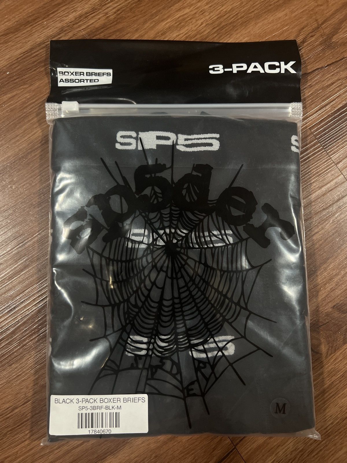 Sp5der worldwide spider Boxers 3 Pack Sz M