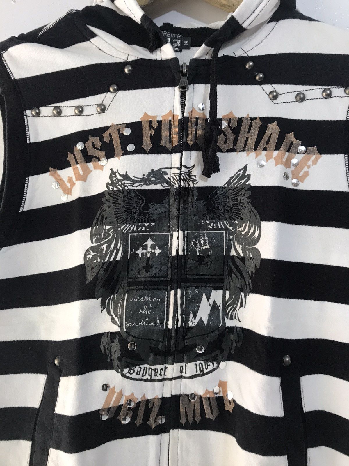 14th Addiction × If Six Was Nine × Japanese Brand Y2K Be Forever U.G.I.Z Studded Sleeveless Size US M / EU 48-50 / 2 - 2 Thumbnail