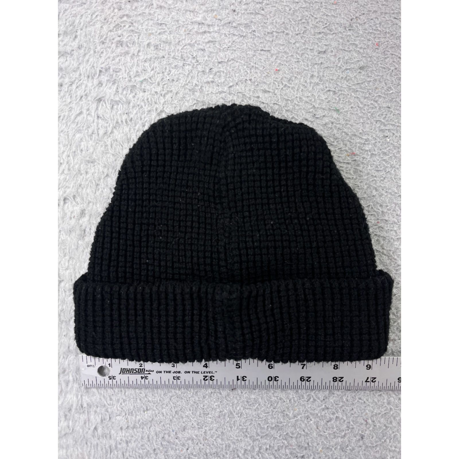 Vintage Canada Weather Gear Beanie Adult One Size Black Knit Embroidered Logo Acrylic Knit Hat Unisex Mens Womens - Size ONE SIZE - 3 Thumbnail
