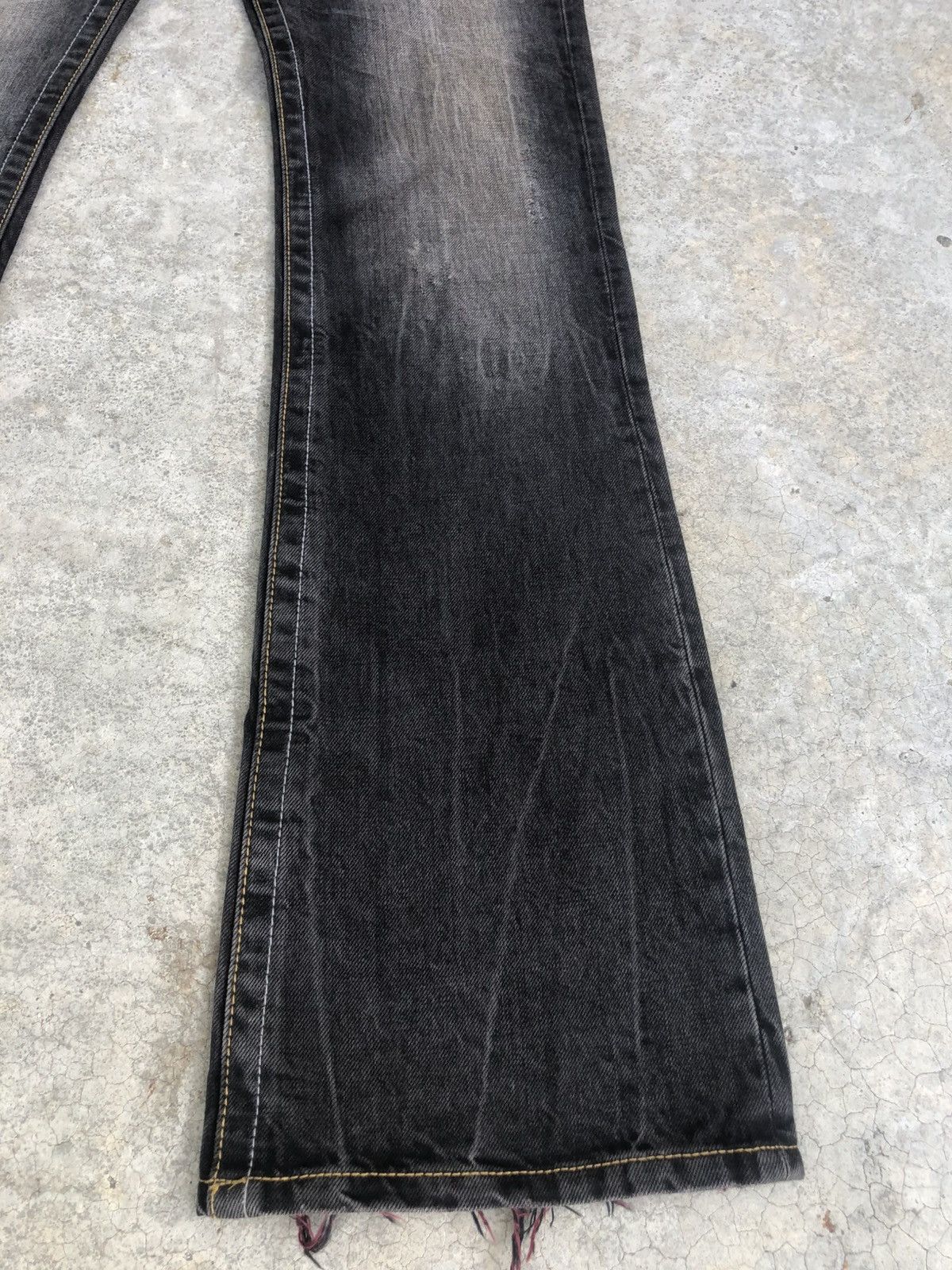 semanticdesign Japanese Semantic Design Flared Jeans Distressed Punk Style Size US 30 / EU 46 - 7 Thumbnail