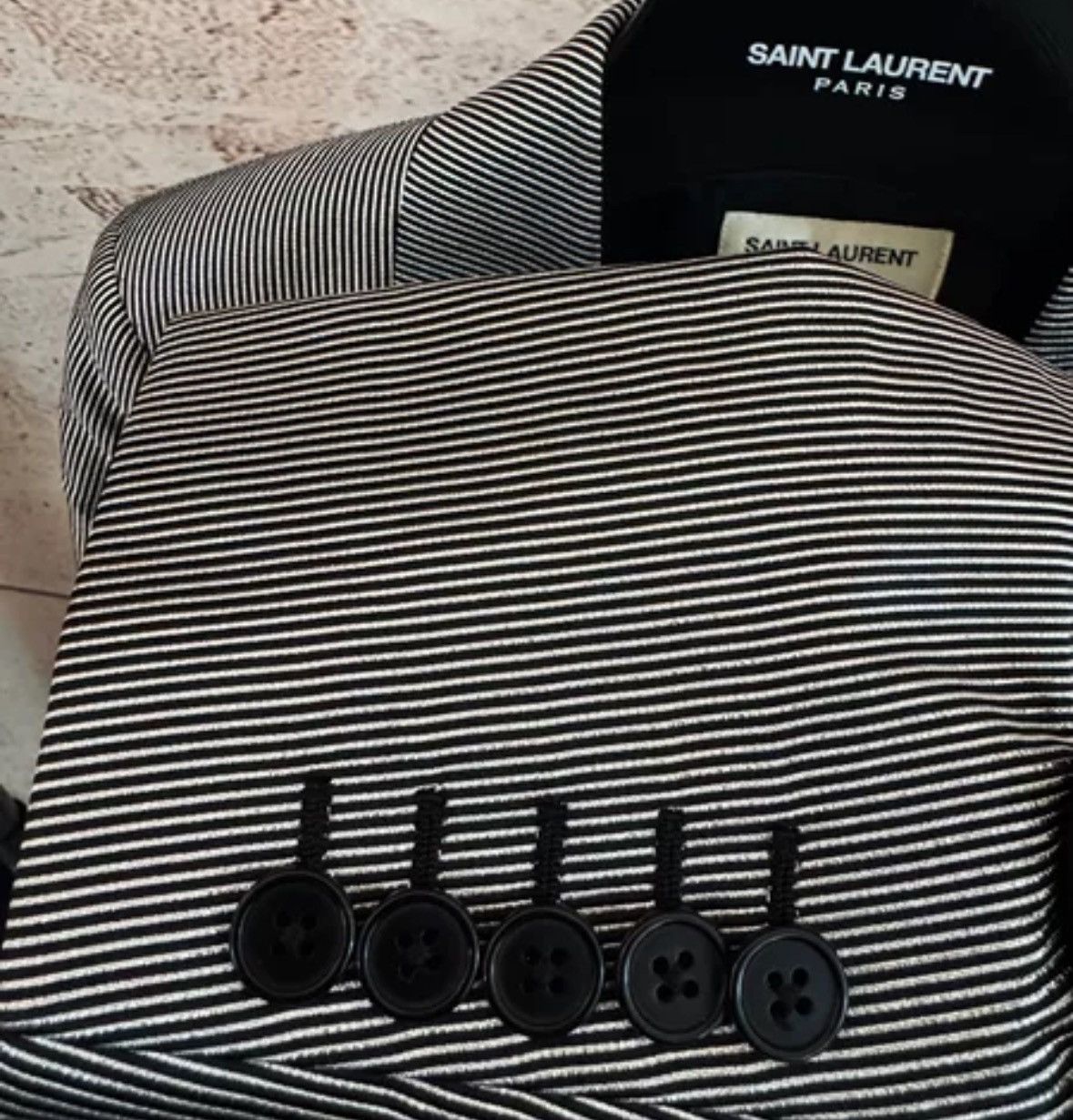 Saint Laurent Paris × Yves Saint Laurent Saint Laurent SLP Women's Striped Suit2412-Nextarrow Size XS / US 0-2 / IT 36-38 - 4 Thumbnail