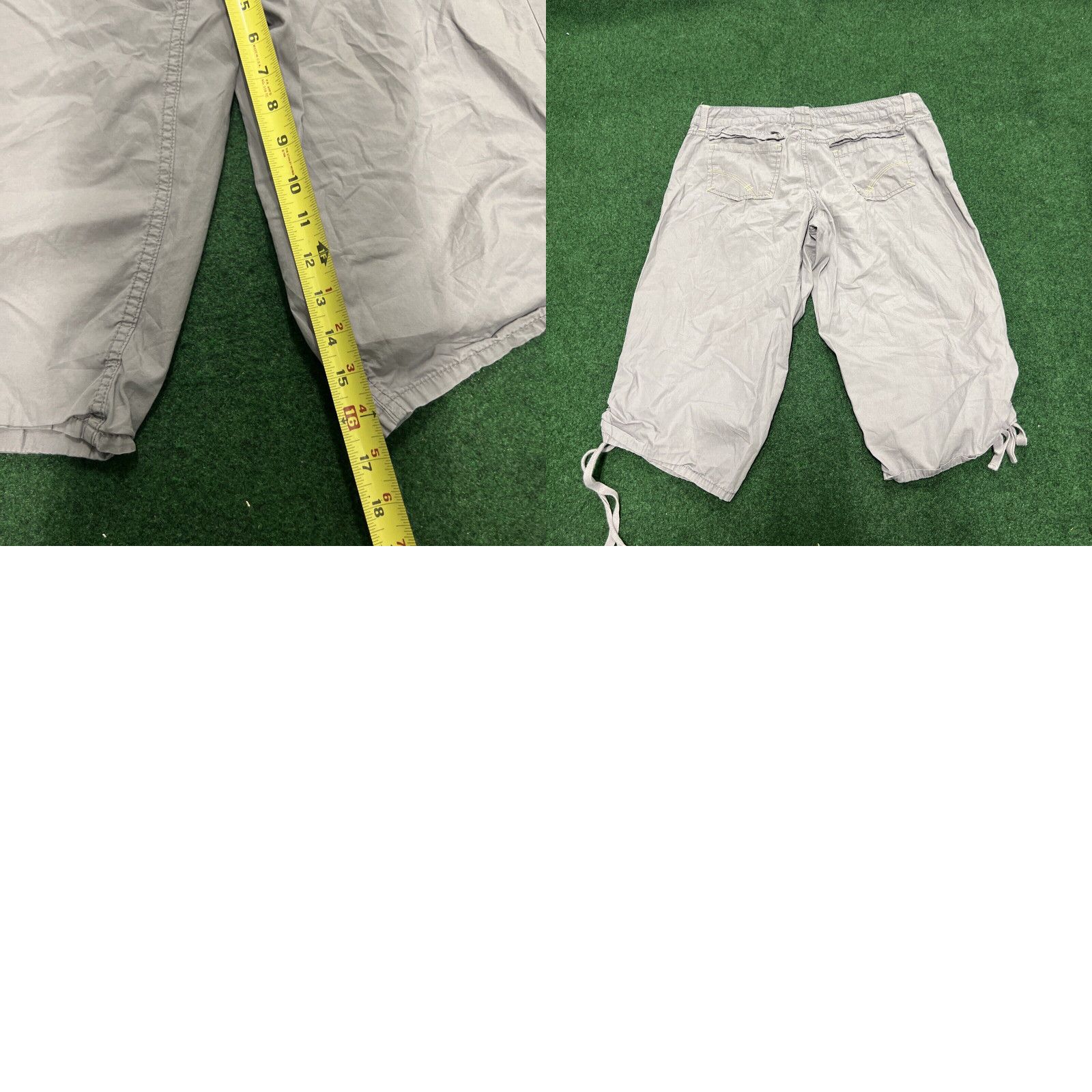 Vintage So Wear It Declare It Size 11 capri Grey Summer Outdoors Walking Size ONE SIZE - 8 Thumbnail