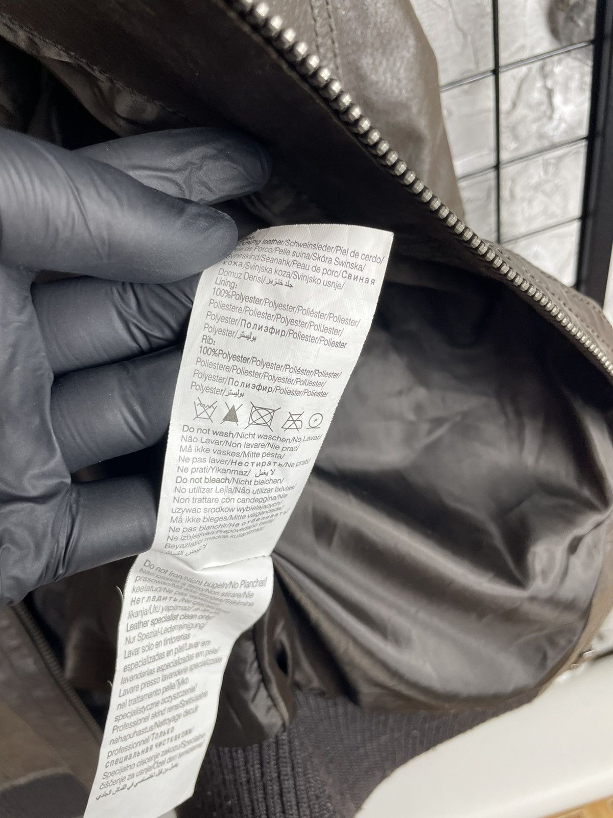 If Six Was Nine 2000s Y2K Leather Jacket Rick Owens Kmrii Hedi Slimane Vibe Size US M / EU 48-50 / 2 - 12 Thumbnail