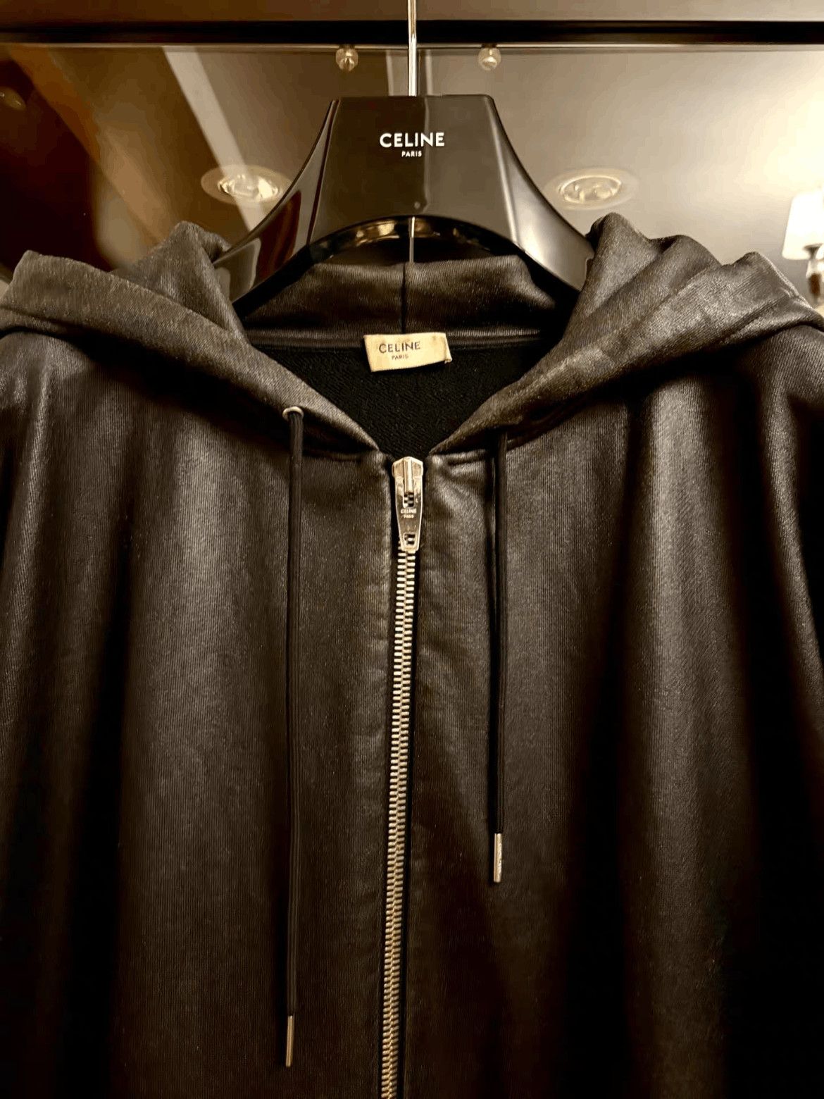 Celine Celine Celine 22SS Runway Waxed Logo Jacket-2506 Size US XL / EU 56 / 4 - 3 Thumbnail