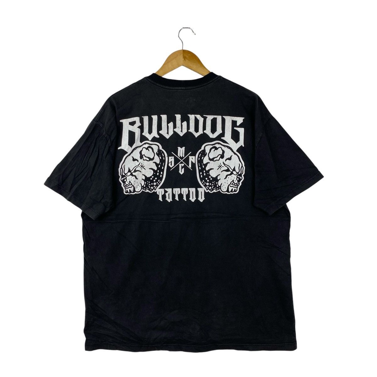 Vintage Bulldog Tattoo Shop Graphic Tee Black Size GG Large XL Size US XL / EU 56 / 4 - 1 Thumbnail