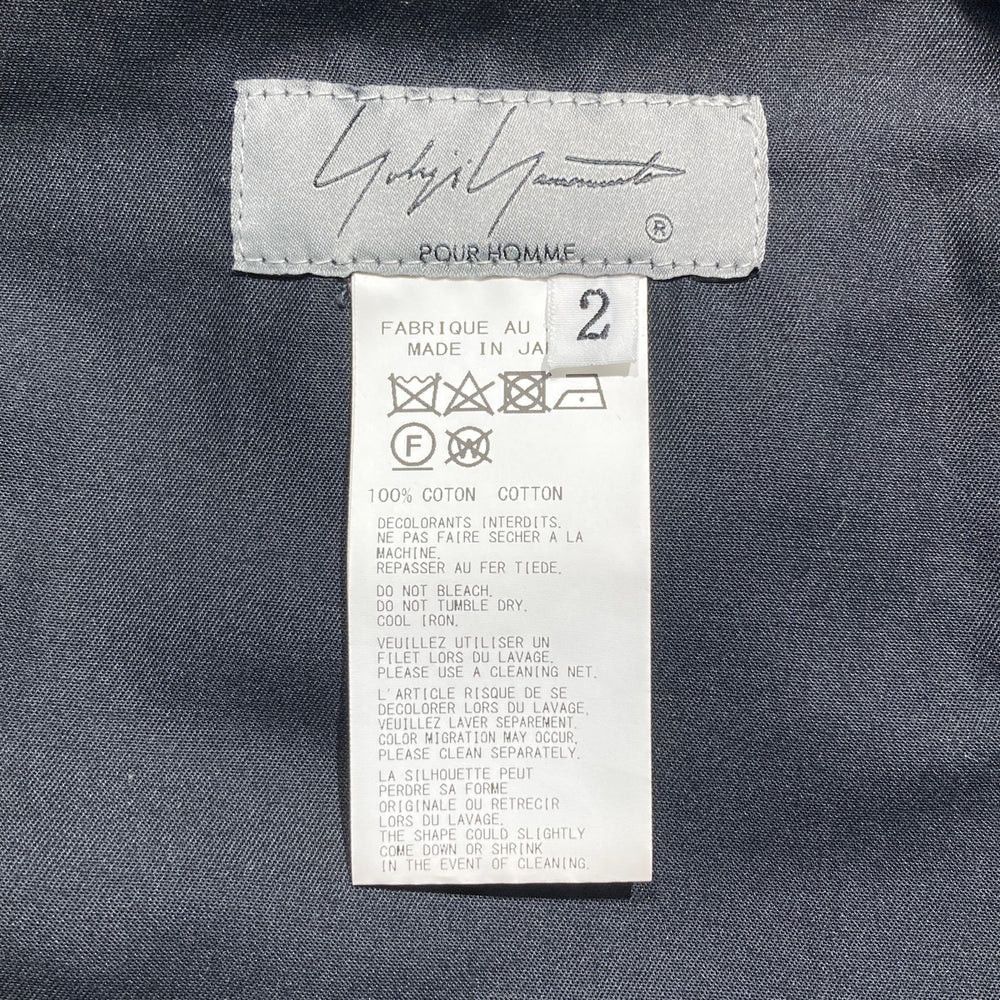 Yohji Yamamoto Yohji Yamamoto pour homme/black/cotton Easy pants Size US 33 - 6 Thumbnail