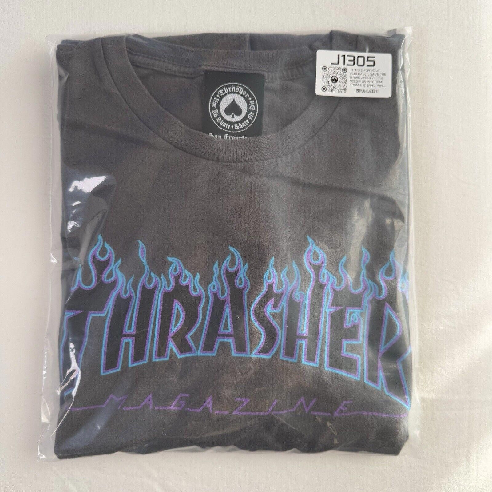 Hanes Vtg 80s Thrasher Magazine T-Shirt Skate Santa Cruz Mens L Size US L / EU 52-54 / 3 - 8 Thumbnail