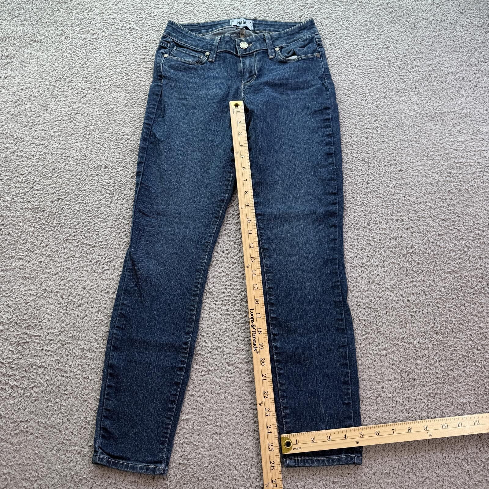 Paige PAIGE Verdugo Ankle Skinny Jeans Womens 26 Blue Stretch Size 26" / US 2 / IT 38 - 4 Thumbnail