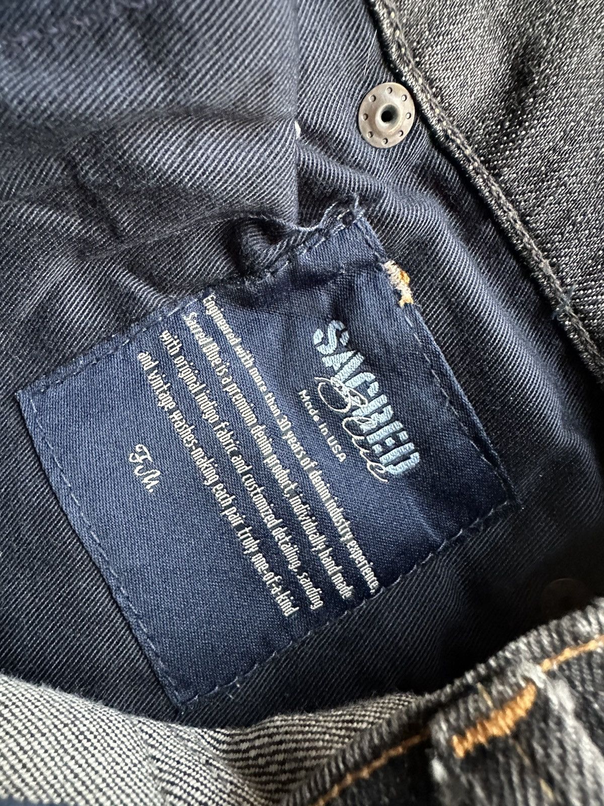Vintage Vintage Sacred Blue Usa Flare Denim D452 Size US 32 / EU 48 - 18 Thumbnail