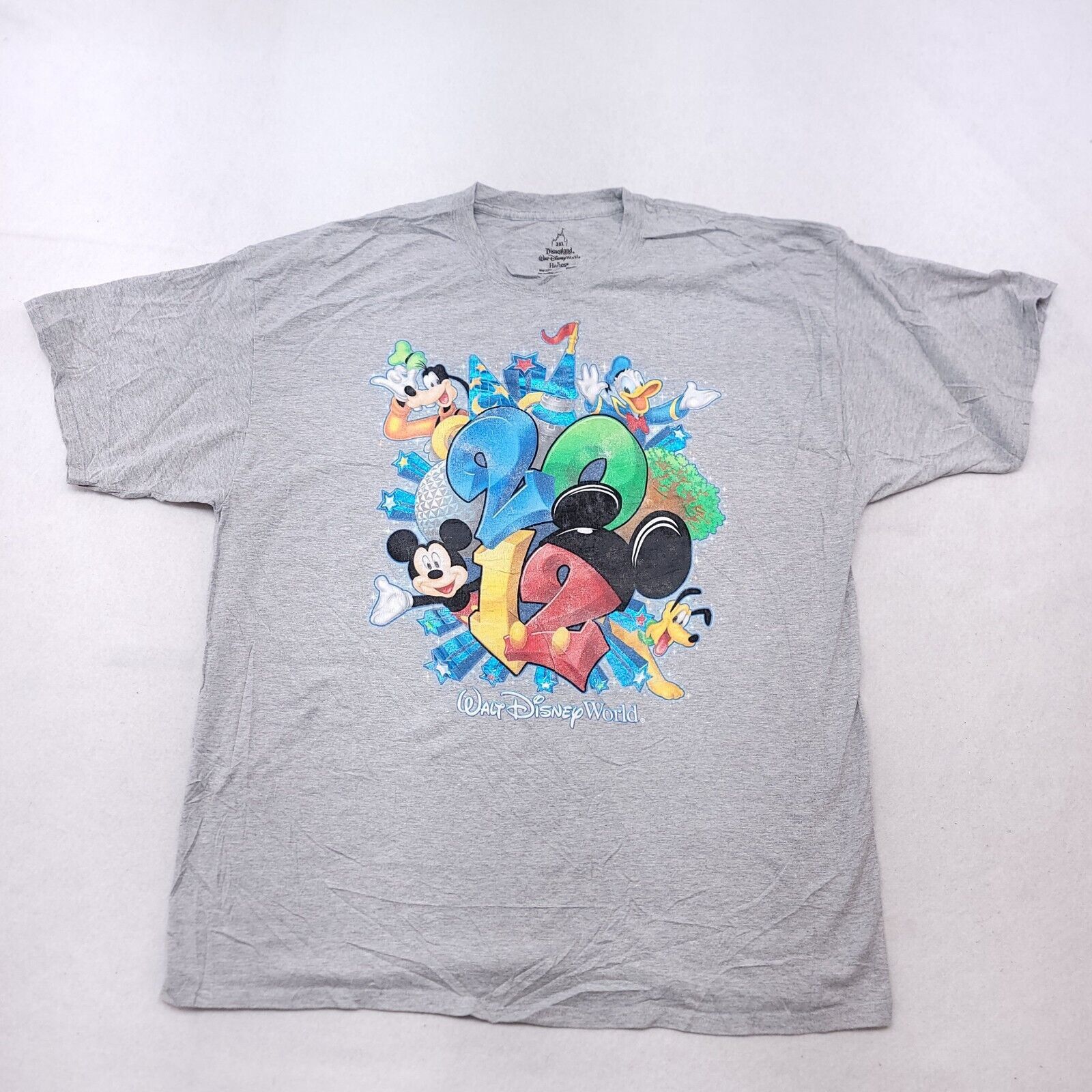 Disney Disney World 2012 Graphic Pullover Shirt Mens Size 2XL Gray Size US XXL / EU 58 / 5 - 2 Thumbnail