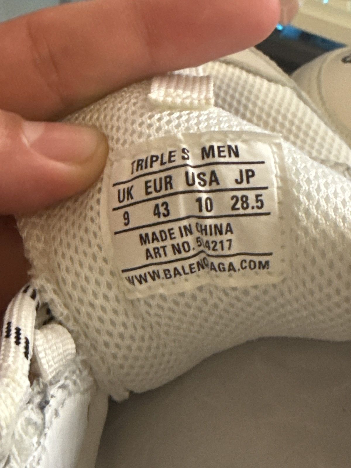 Balenciaga Balenciaga Triple S Cream White 43 Size US 9 / EU 42 - 13 Thumbnail