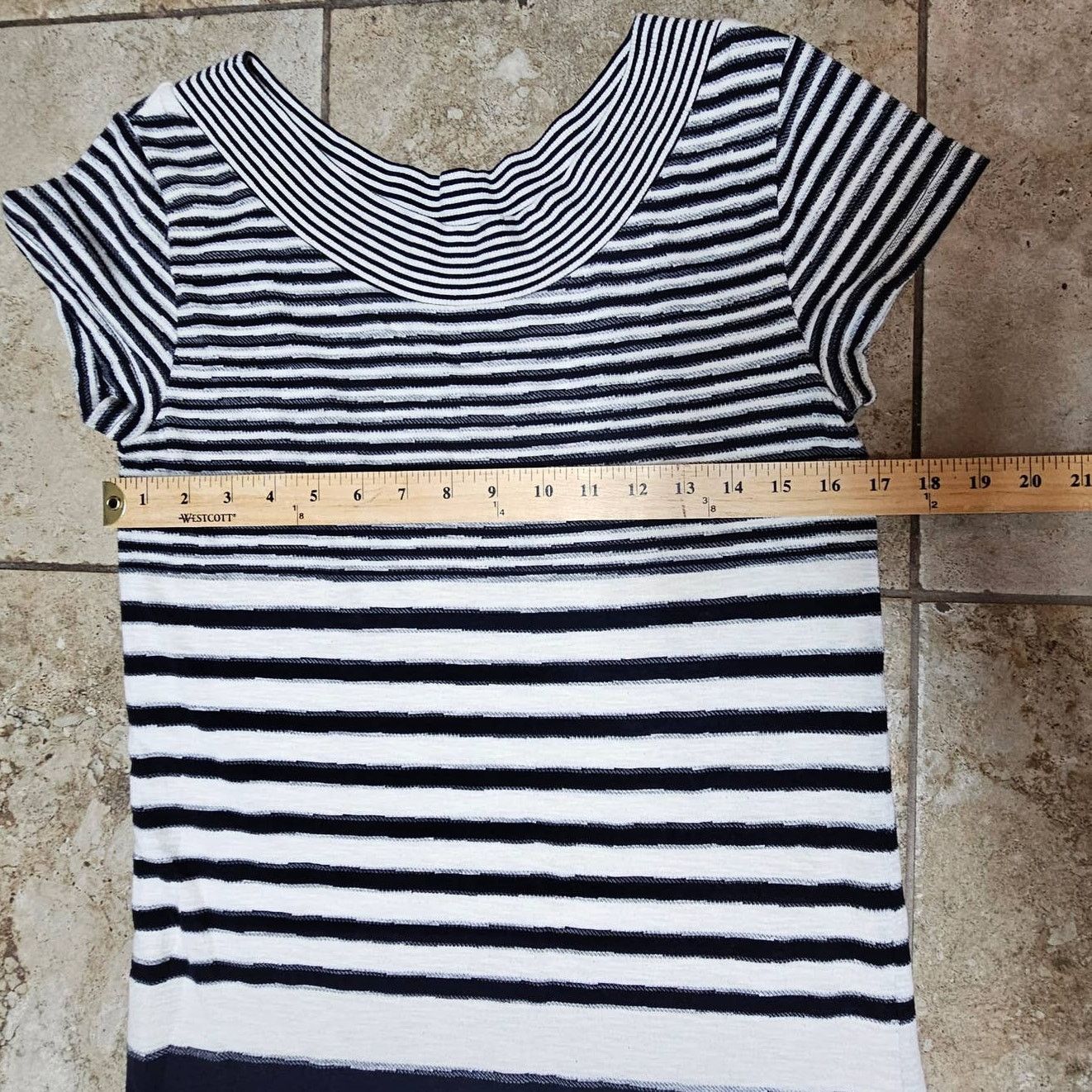 Anthropologie Maeve by Anthropologie Boat Neck Striped Dress Size Small Size S / US 4 / IT 40 - 10 Thumbnail