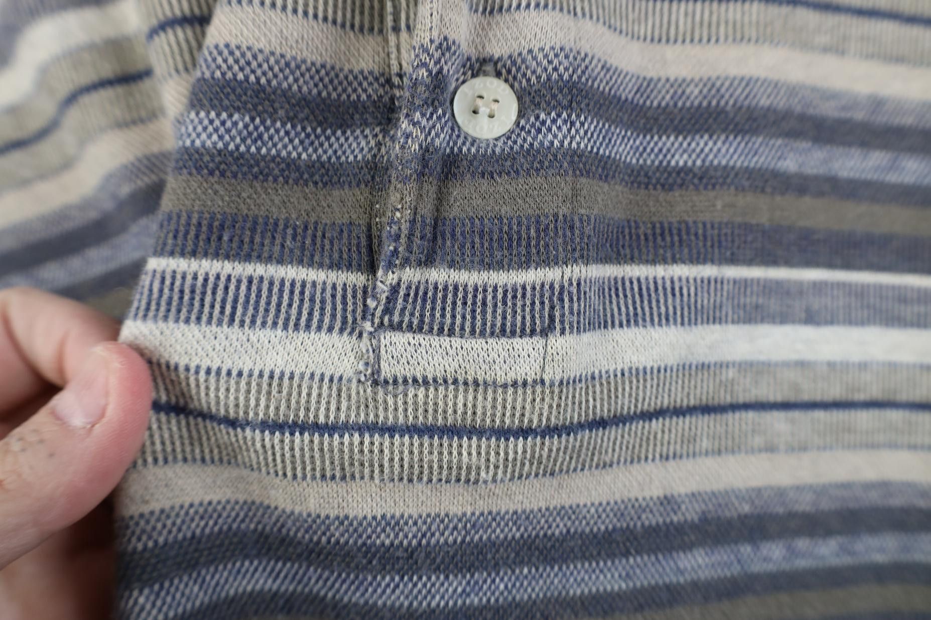 Vintage Vintage 90s Streetwear Striped Knit Collared Golf Polo Shirt Size US XL / EU 56 / 4 - 5 Thumbnail