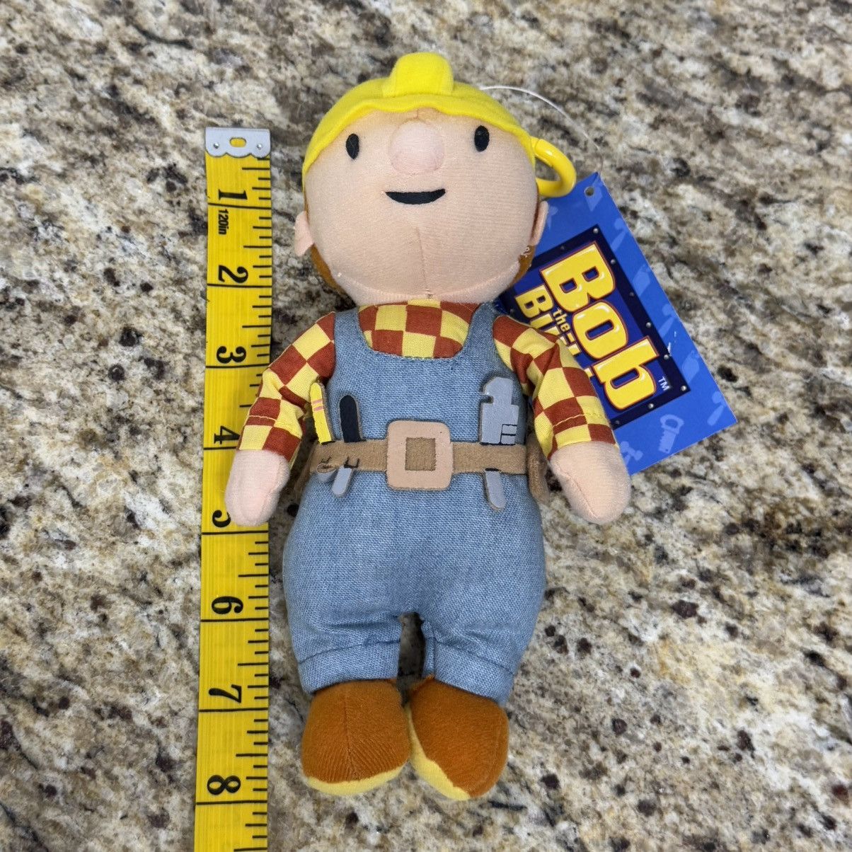 Nickelodeon × Vintage 2001 Bob the Builder Plush Zip Coin Pouch Bag Keychain 8" Size ONE SIZE - 6 Thumbnail