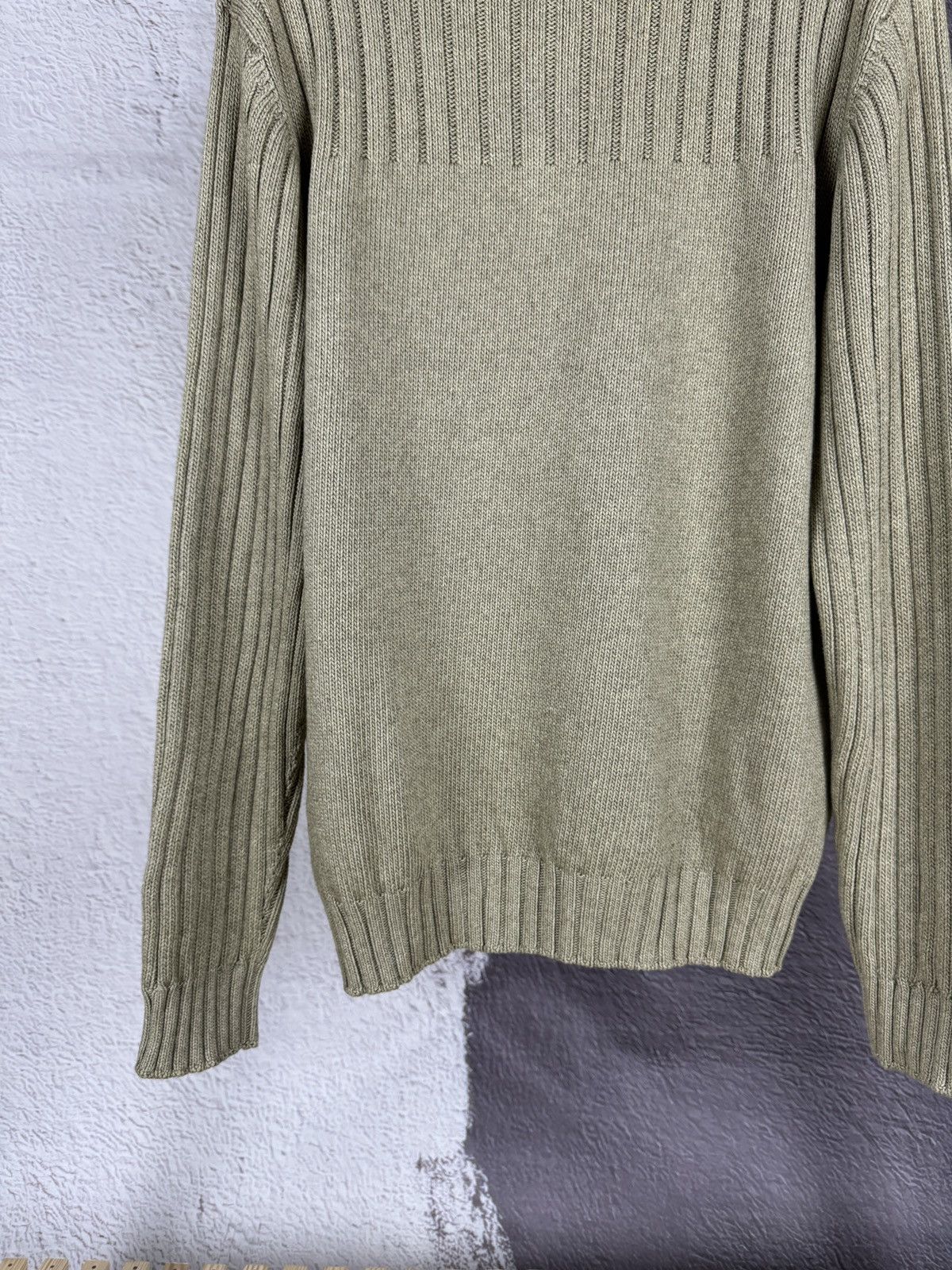 Ermenegildo Zegna Zegna Sport beige cotton cashmere half button down sweater Size US XXL / EU 58 / 5 - 15 Thumbnail