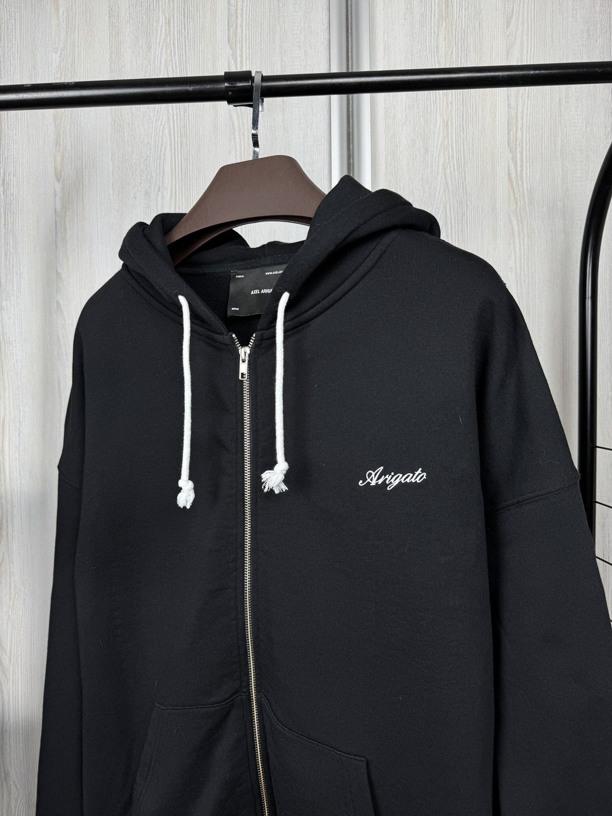 Axel Arigato Axel Arigato black zip up honor oversized hoodie Size US XL / EU 56 / 4 - 4 Thumbnail