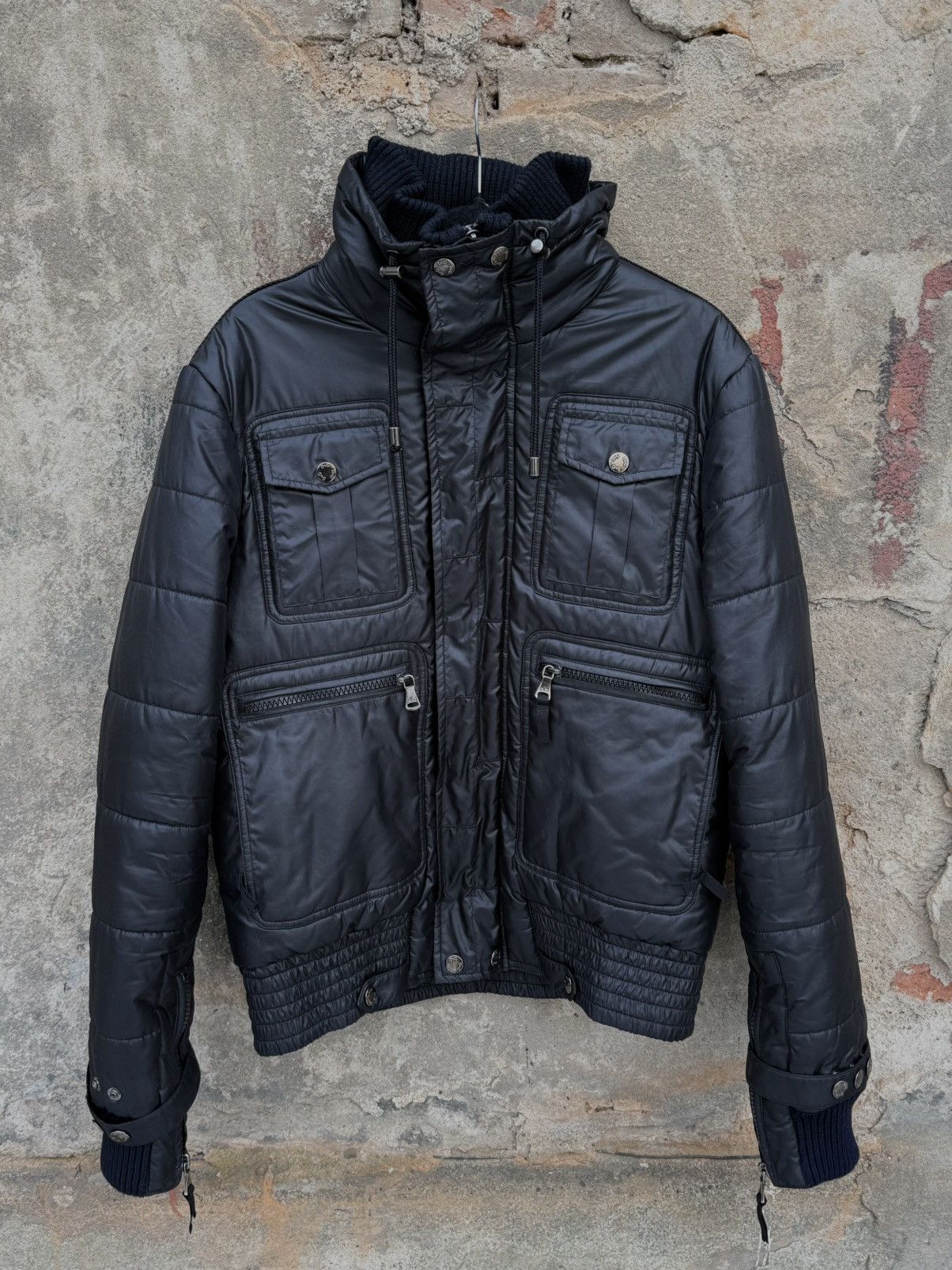 Dolce & Gabbana 2000s Dolce & Gabbana Obscure Dark Astro Puffer Jacket Size US L / EU 52-54 / 3 - 1 Thumbnail