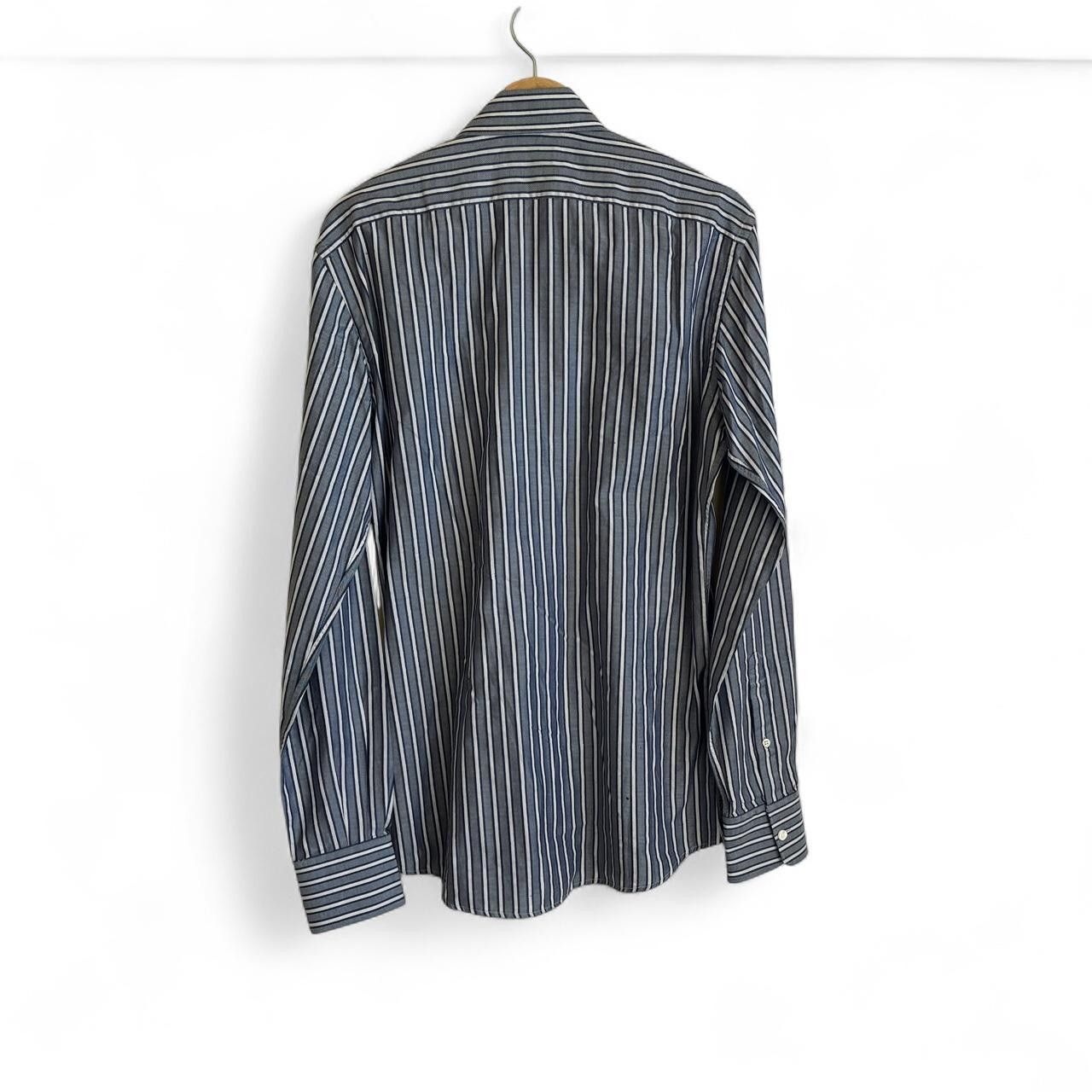 Ermenegildo Zegna $795 Ermenegildo Zegna grey striped shirt Small Switzerland Size US S / EU 44-46 / 1 - 8 Thumbnail