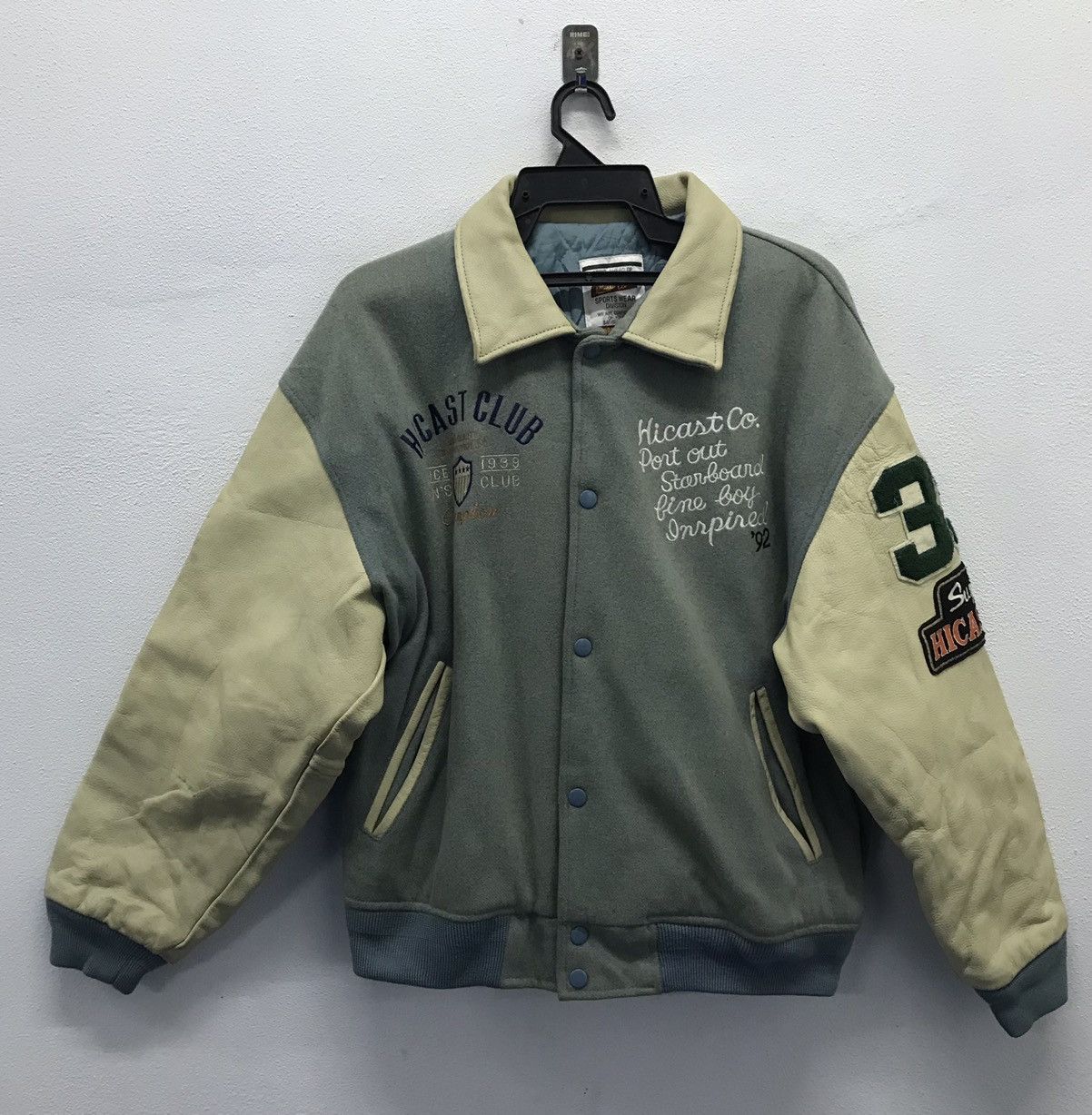 Leather Vintage Idicost Club Guaranteed by Hicast Club VarsityJacket Size US L / EU 52-54 / 3 - 2 Thumbnail