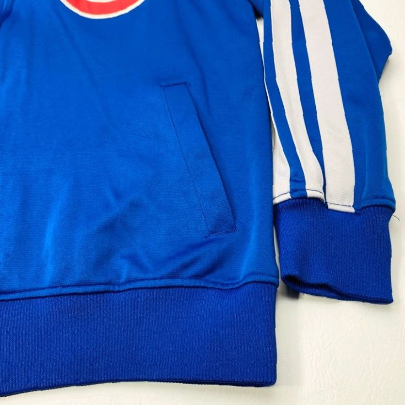 Vintage Chicago Cubs Jacket Dynasty Mens Large Blue MLB Full Zip Throwback Jacket Size US L / EU 52-54 / 3 - 4 Thumbnail