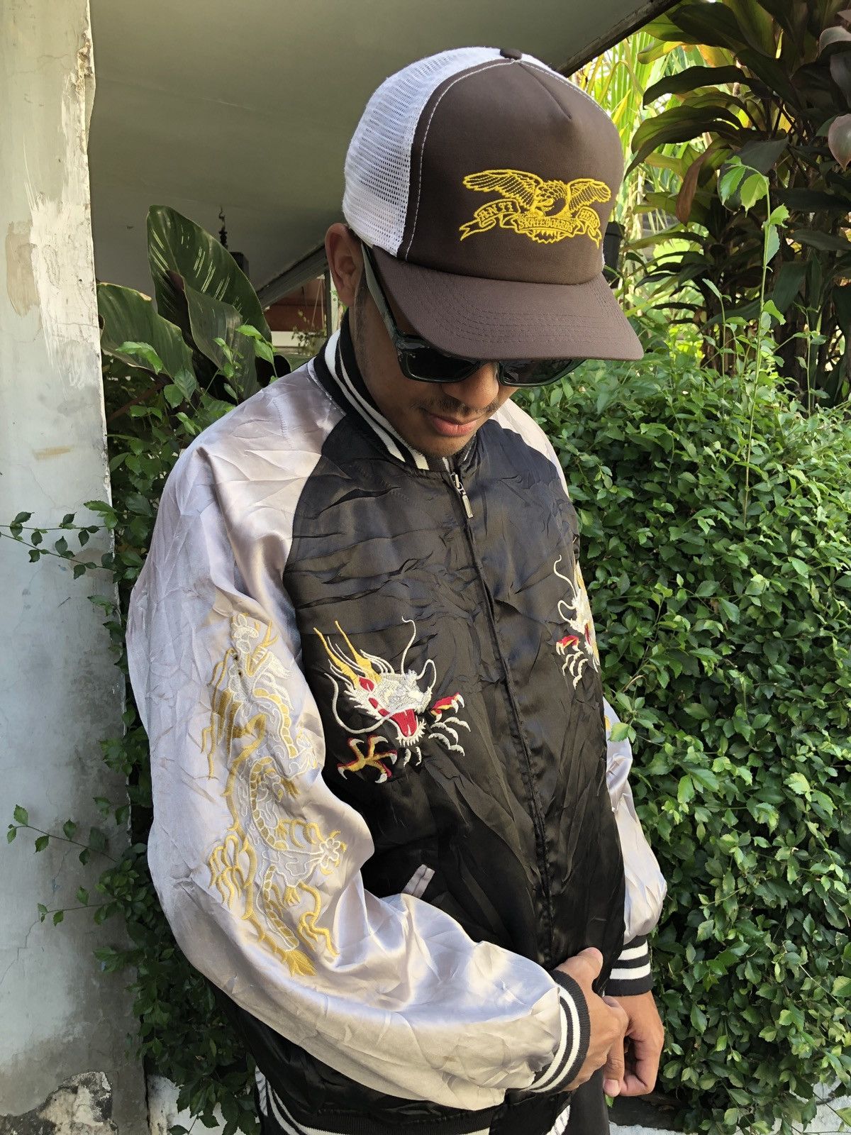 Japanese Brand SUKAJAN TRADITIONAL JAPANESE JACKET JAPAN YOKOSUKA Size US L / EU 52-54 / 3 - 4 Thumbnail