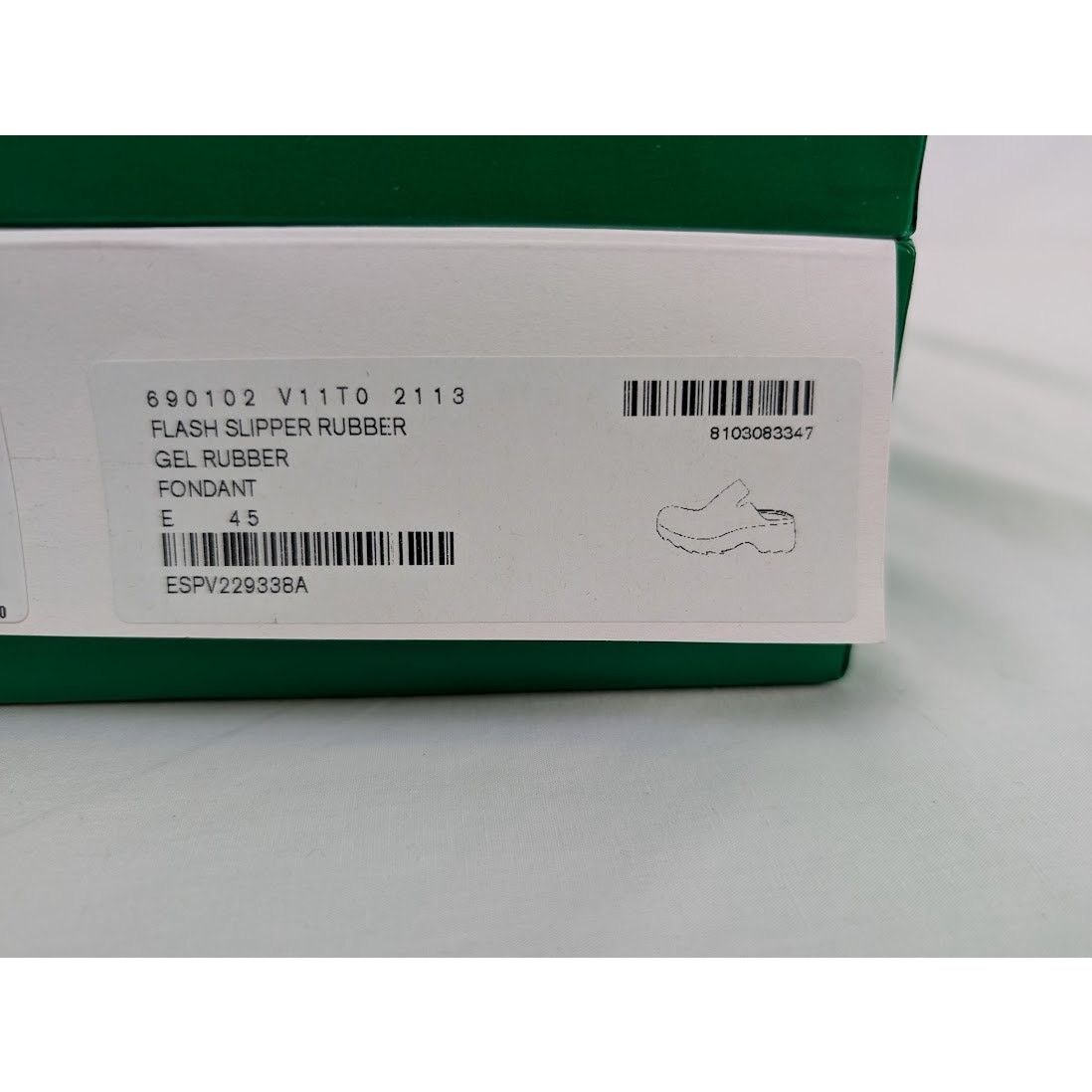 o1rshd1 Flash Slipper Rubber Gel Rubber Sandal in Fondant