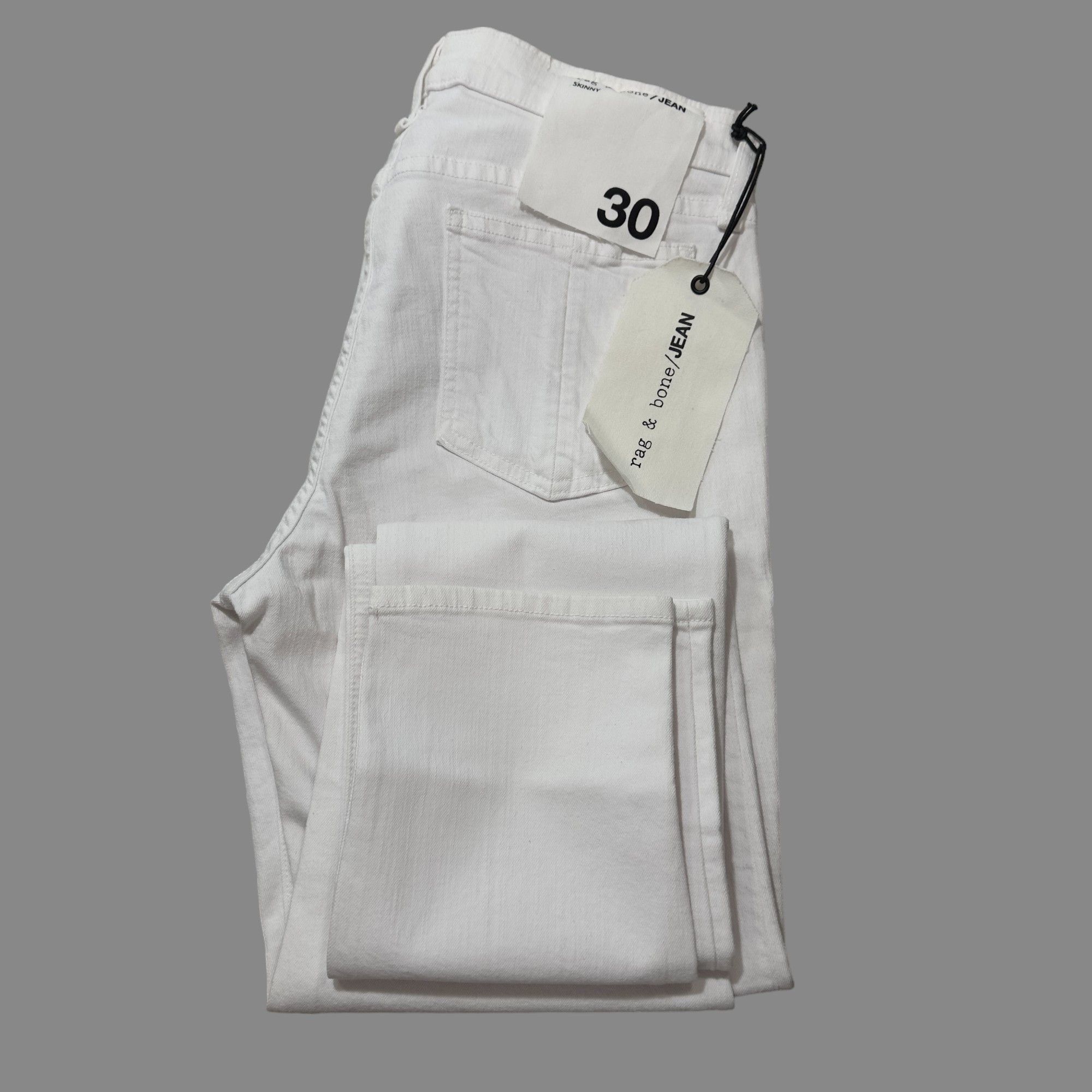 Rag & Bone RAG & BONE WHITE SKINNY JEANS SIZE 30 NWT Size 30" / US 8 / IT 44 - 2 Thumbnail