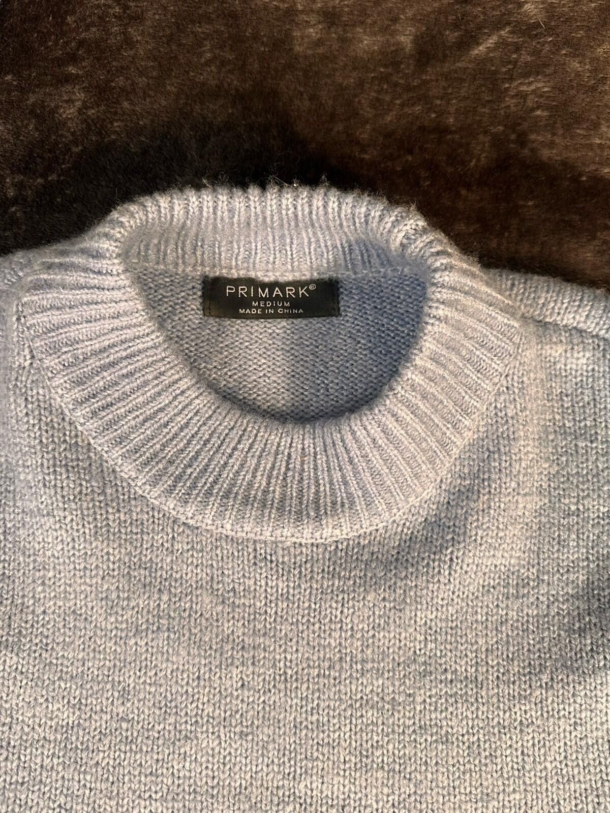 Primark Primark Men's Knit Pullover Sweater Light Blue Size M Size US M / EU 48-50 / 2 - 8 Thumbnail