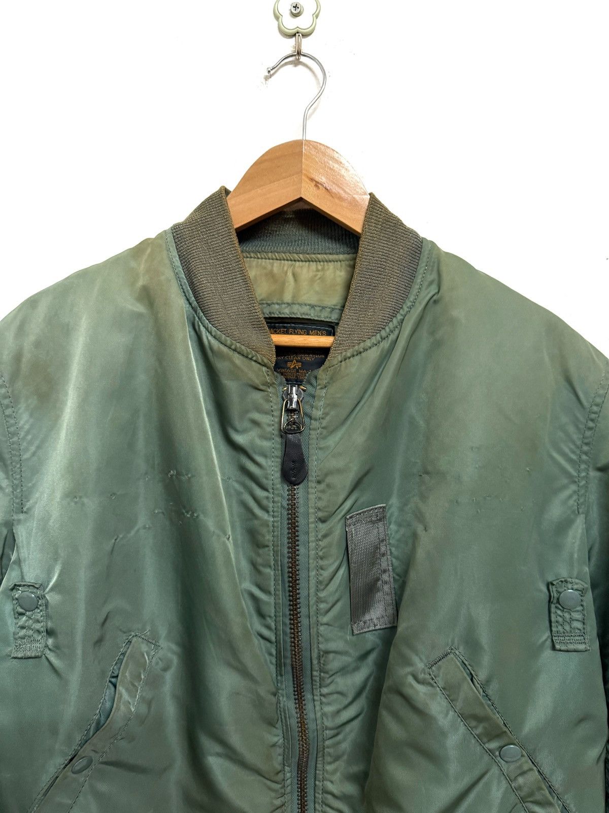 Alpha Industries × Vintage Alpha Industries MA-1 Paint Splatter Design Bomber Jacket Size US M / EU 48-50 / 2 - 2 Thumbnail