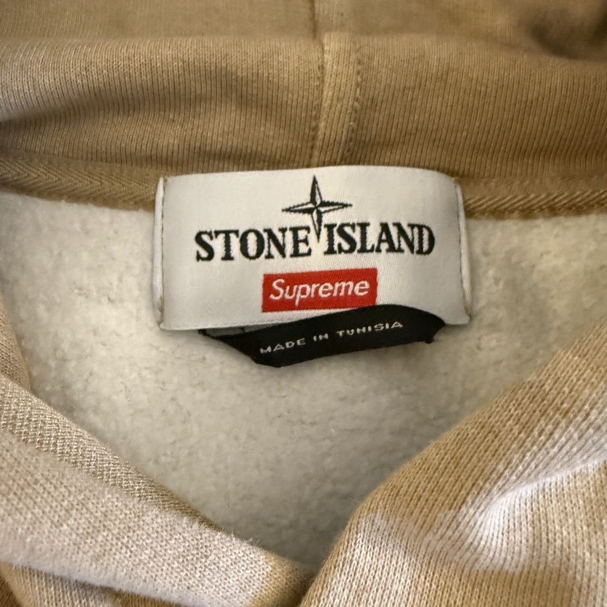 Stone Island × Supreme Supreme x Stone Island SS22 Tan Hoodie Size US M / EU 48-50 / 2 - 2 Thumbnail