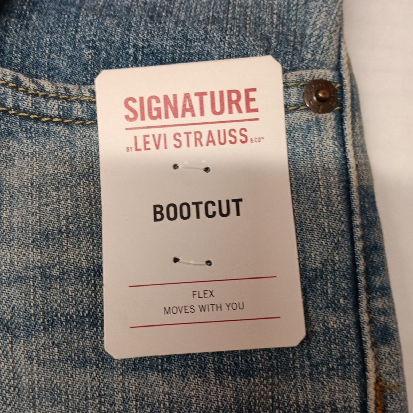 Levi's Signature by Levi Strauss Bootcut Jeans Men's 29x30 Blue Size US 29 - 4 Thumbnail