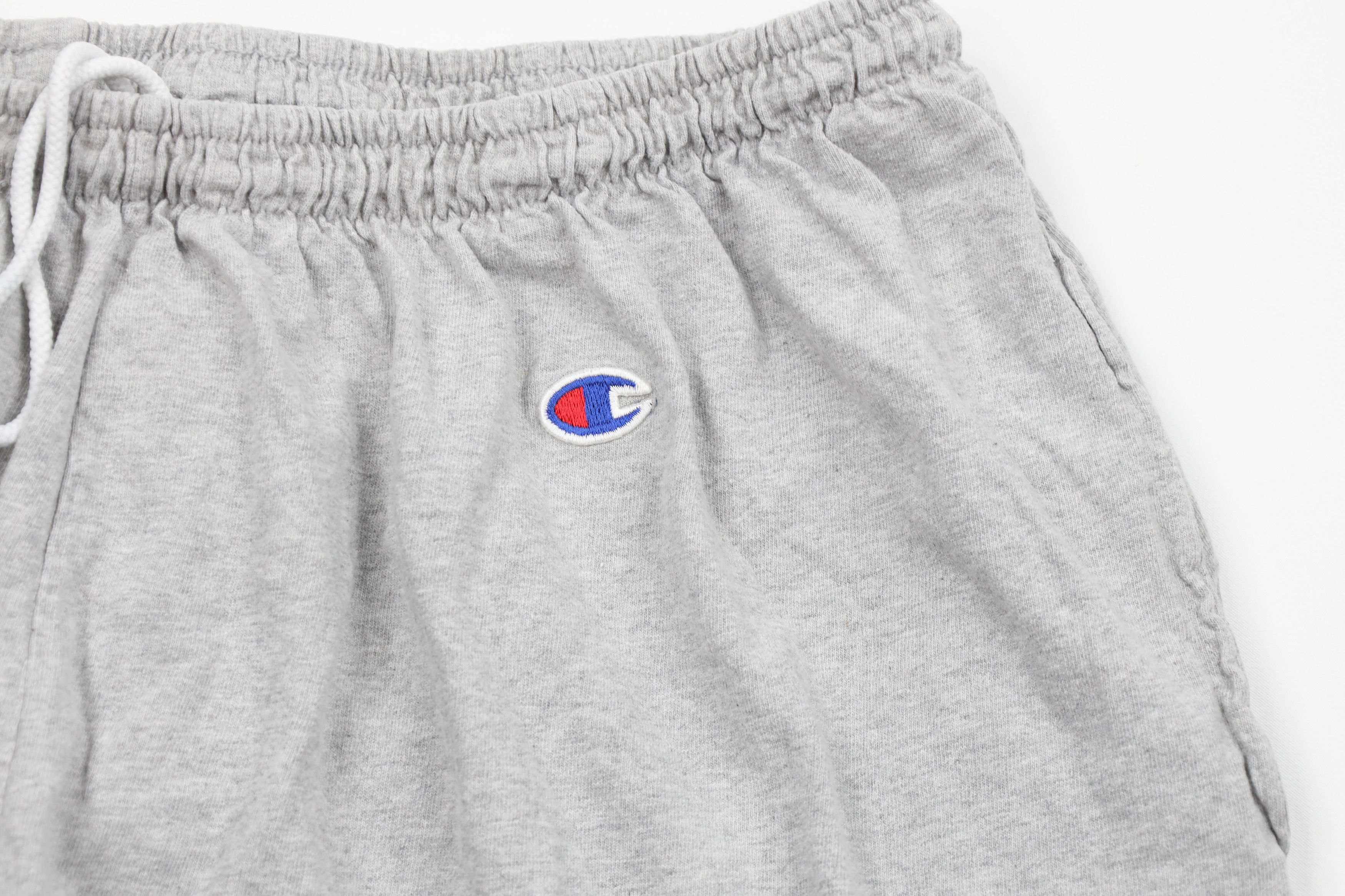 Champion × Vintage Vintage 90s Champion Out Above Knee Shorts Heather Gray Size US 36 / EU 52 - 6 Thumbnail