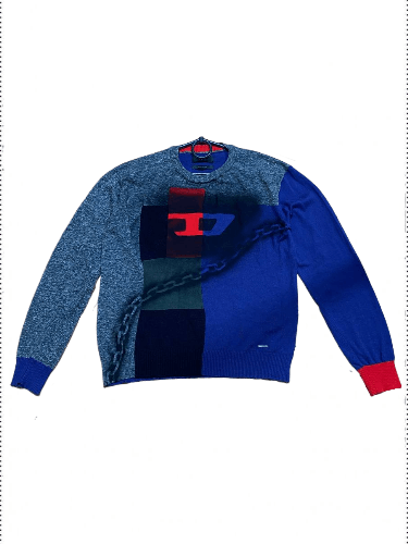 Diesel Vintage Diesel Big Y2K Print Classic Fit Sweater Size US S / EU 44-46 / 1 - 1 Thumbnail
