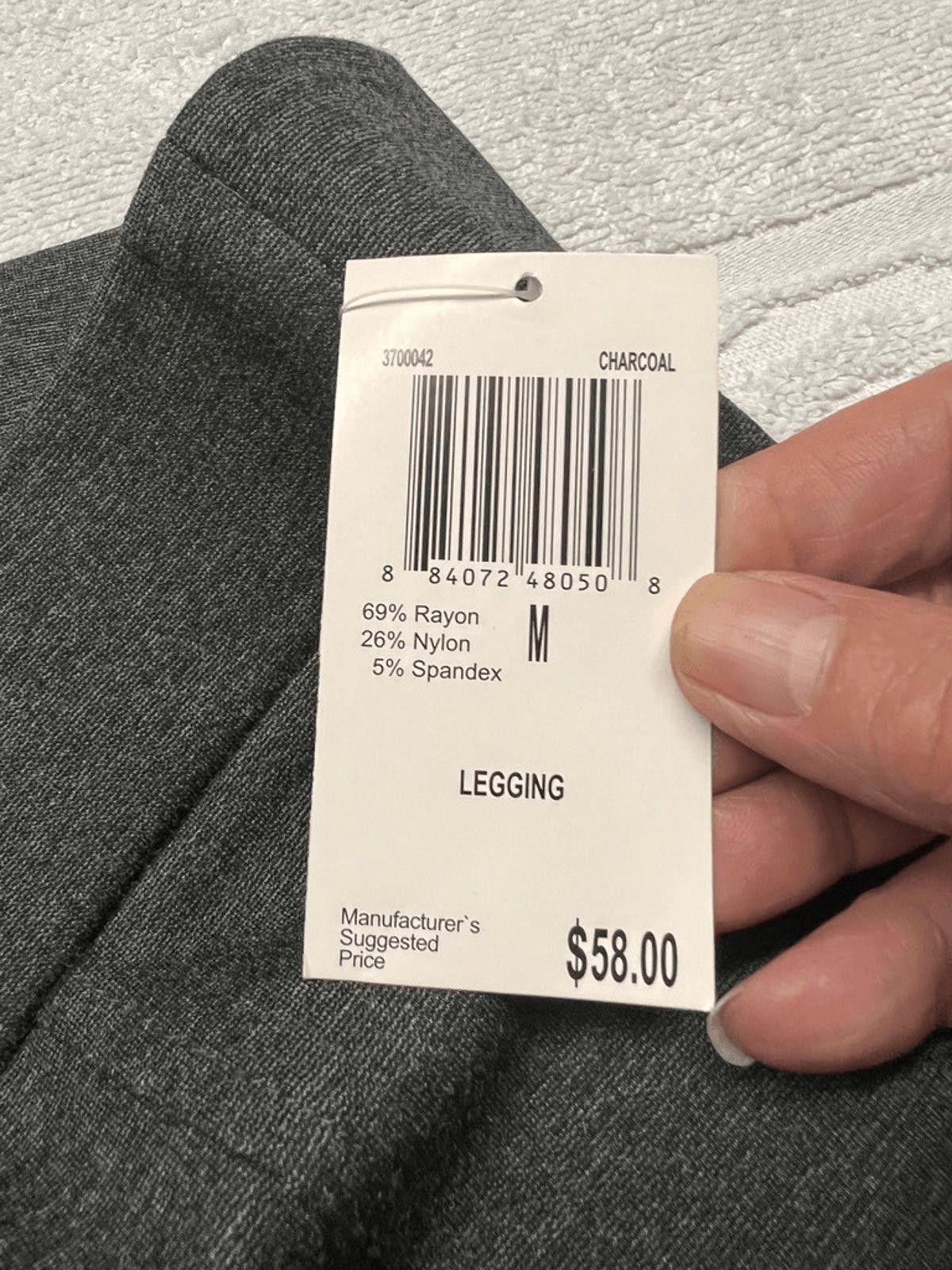 Designer Philosophy Gray Legging Sz M NWT Size 32" / US 10 / IT 46 - 4 Thumbnail