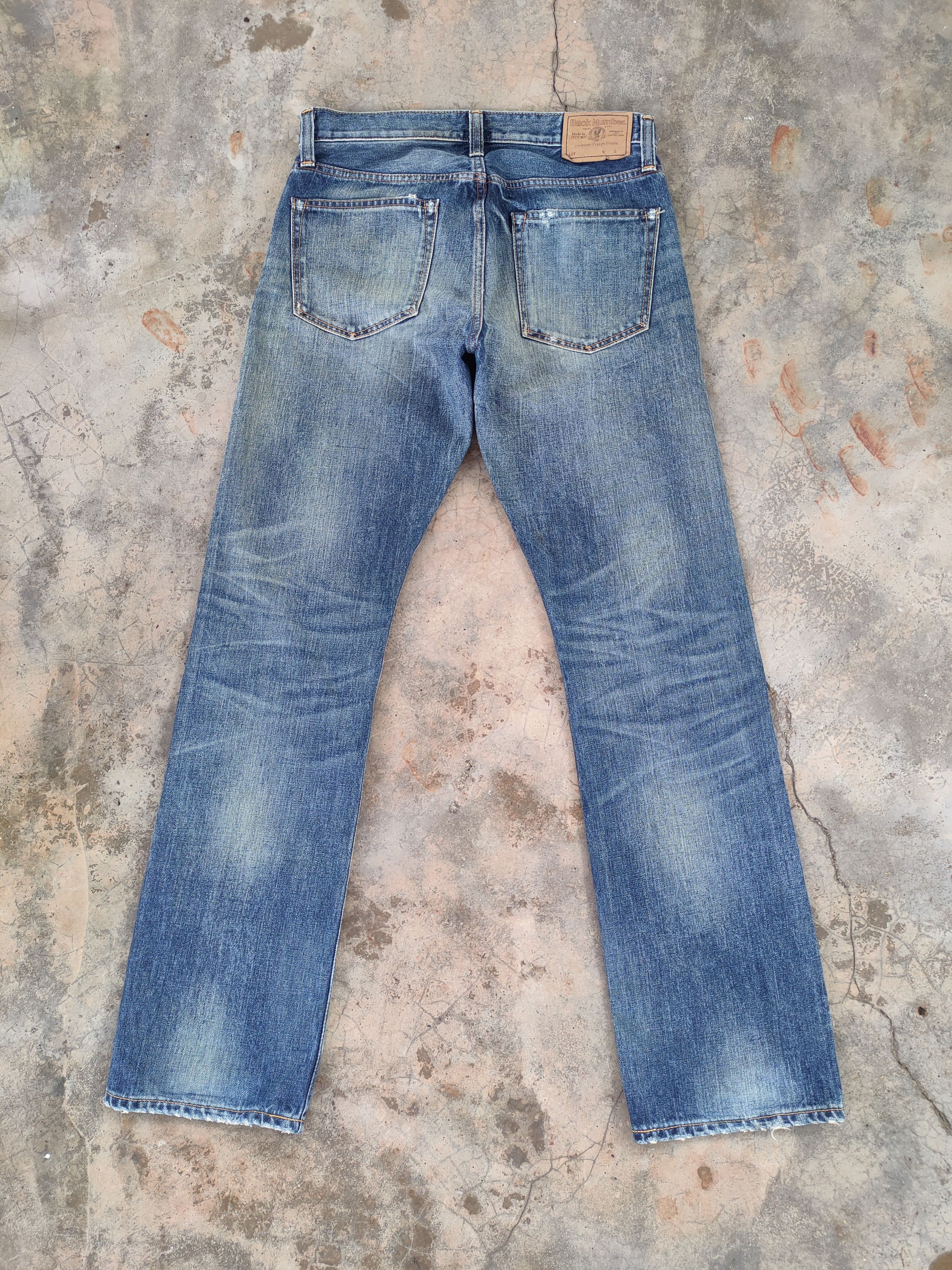 Japanese Brand W32 VINTAGE MADE IN NIPPON FADED DISTRESSED JEAN PANTS Size US 32 / EU 48 - 7 Thumbnail