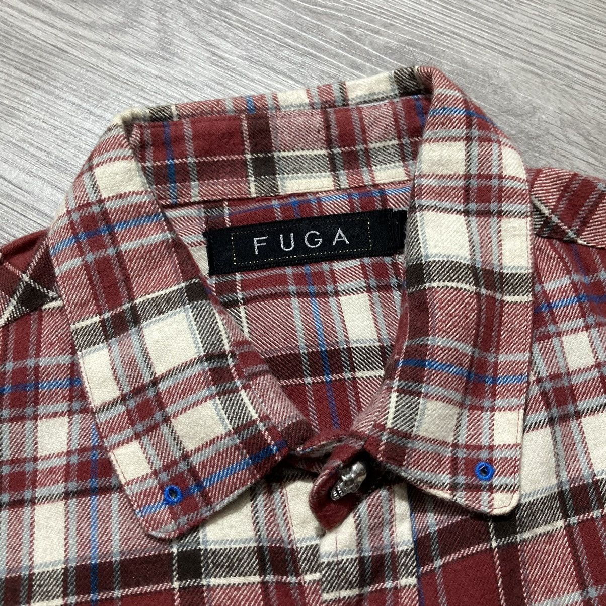 GOSTAR DE FUGA 🇯🇵 2000s Gostar De Fuga Flanel Plaid Shirt Button Up Lgb Size US S / EU 44-46 / 1 - 9 Thumbnail
