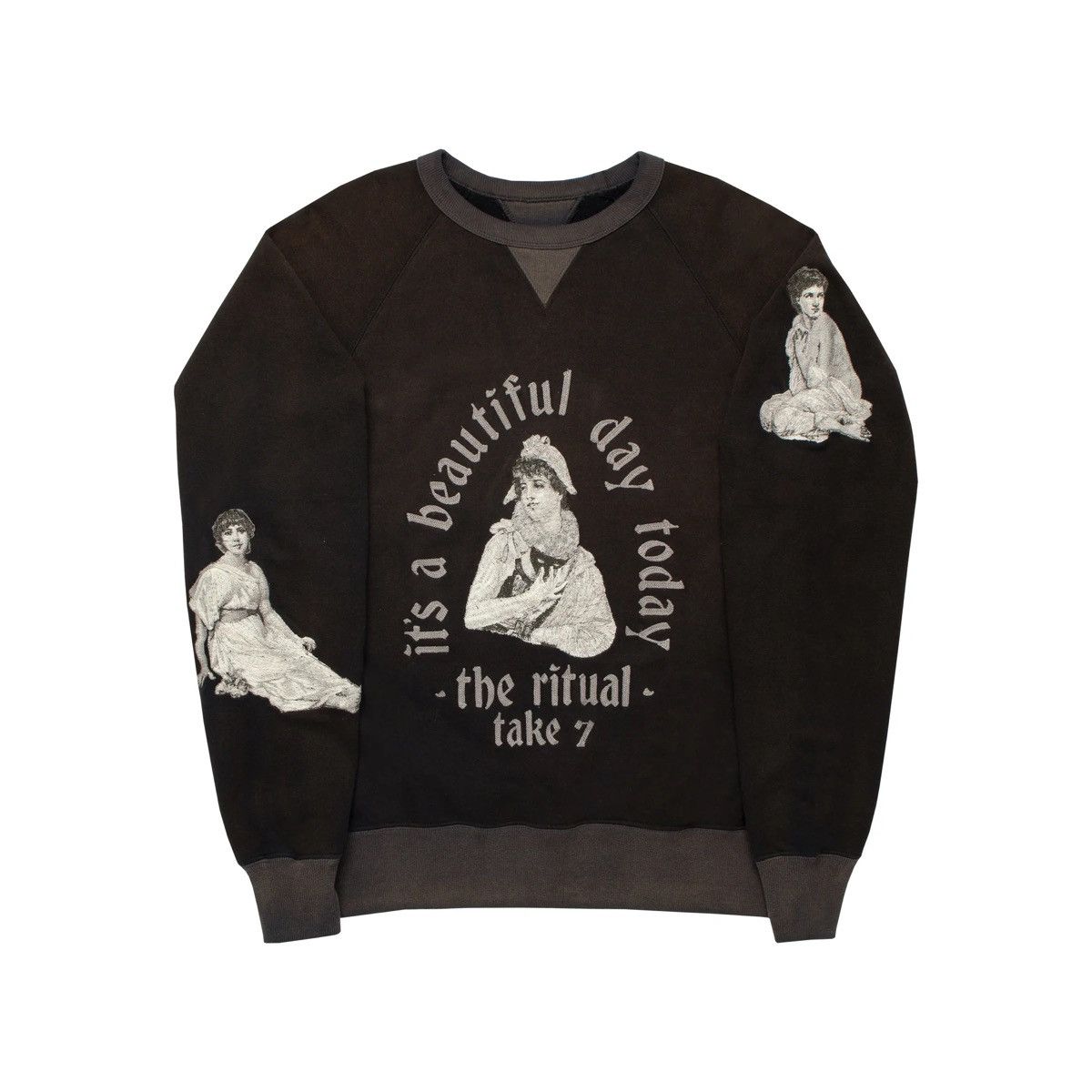 Samuel Zelig SAMUEL ZELIG RITUAL CREWNECK BLACK Size US L / EU 52-54 / 3 - 3 Thumbnail