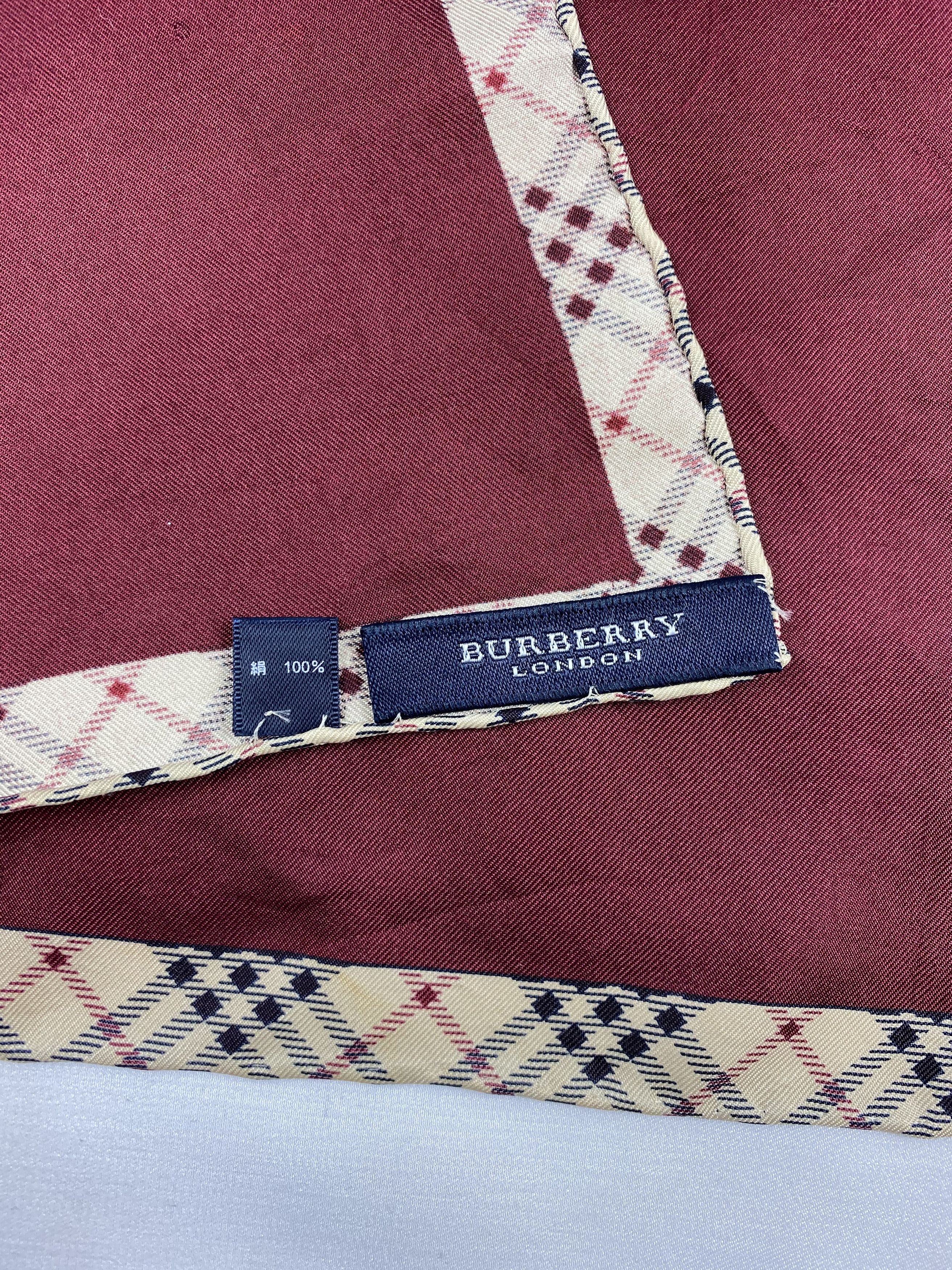 Burberry Burberry Silk Handkerchief / Bandana / Neckerchief Size ONE SIZE - 6 Thumbnail