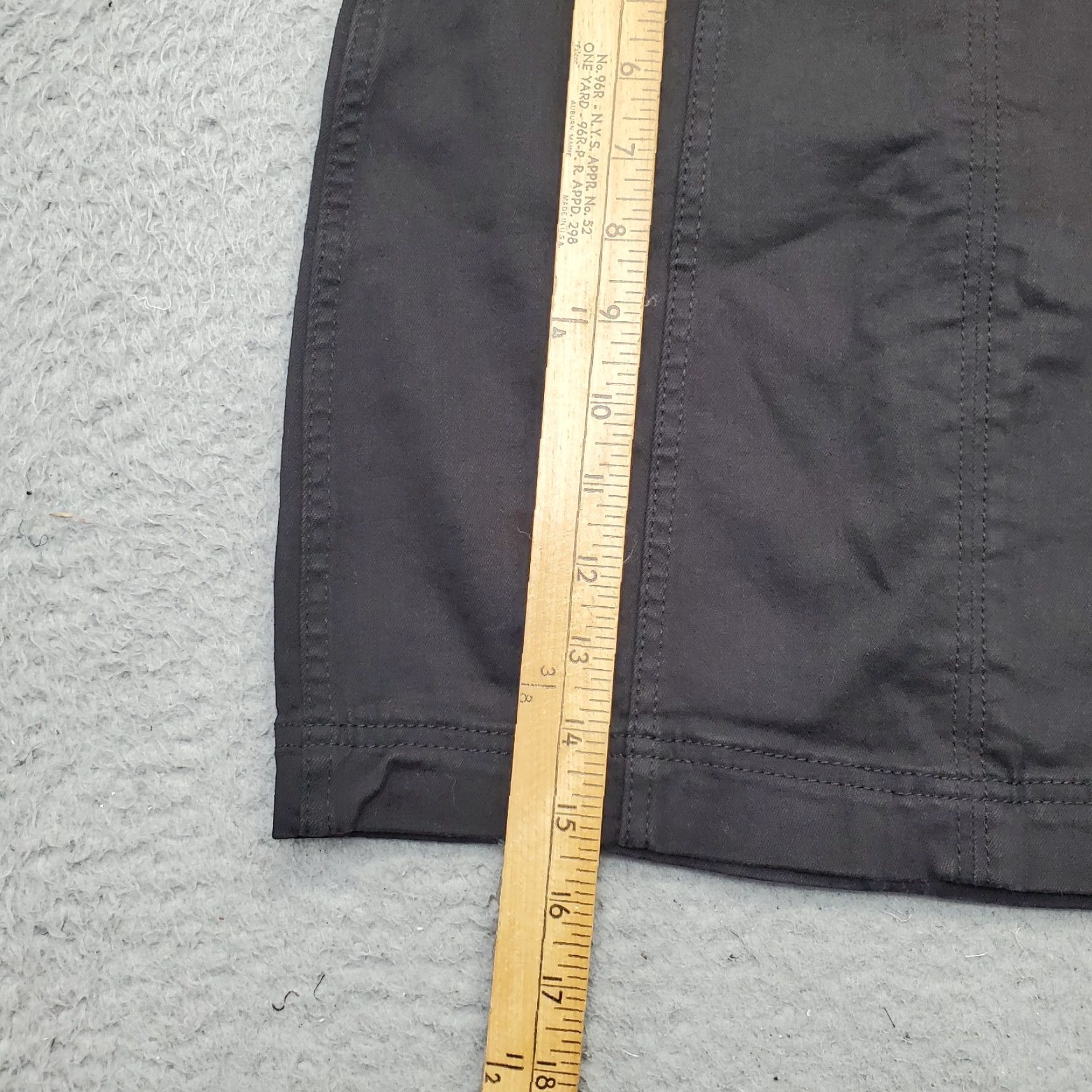 Free People Free People Pencil Skirt Womens 4 Black Cotton Stretch Back Zip Skirt Womens Size 4 Black Cotton Stretch Back Zip VINTAGE? No Size 27" / US 4 / IT 40 - 3 Thumbnail