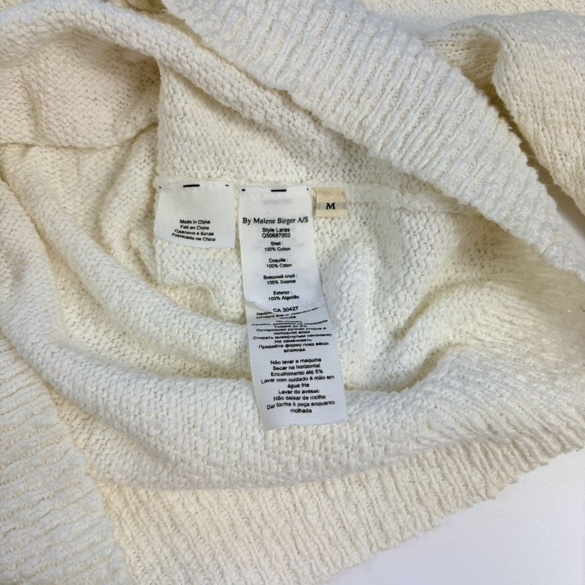 By Malene Birger By Malene Birger White Knit Cardigan Luxury Old Money M Size M / US 6-8 / IT 42-44 - 7 Thumbnail