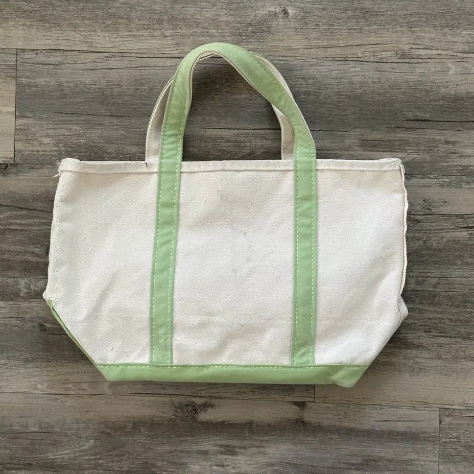 L.L. Bean Vintage L.L. Bean Boat And Tote Green Canvas Tote Bag Size ONE SIZE - 1 Thumbnail