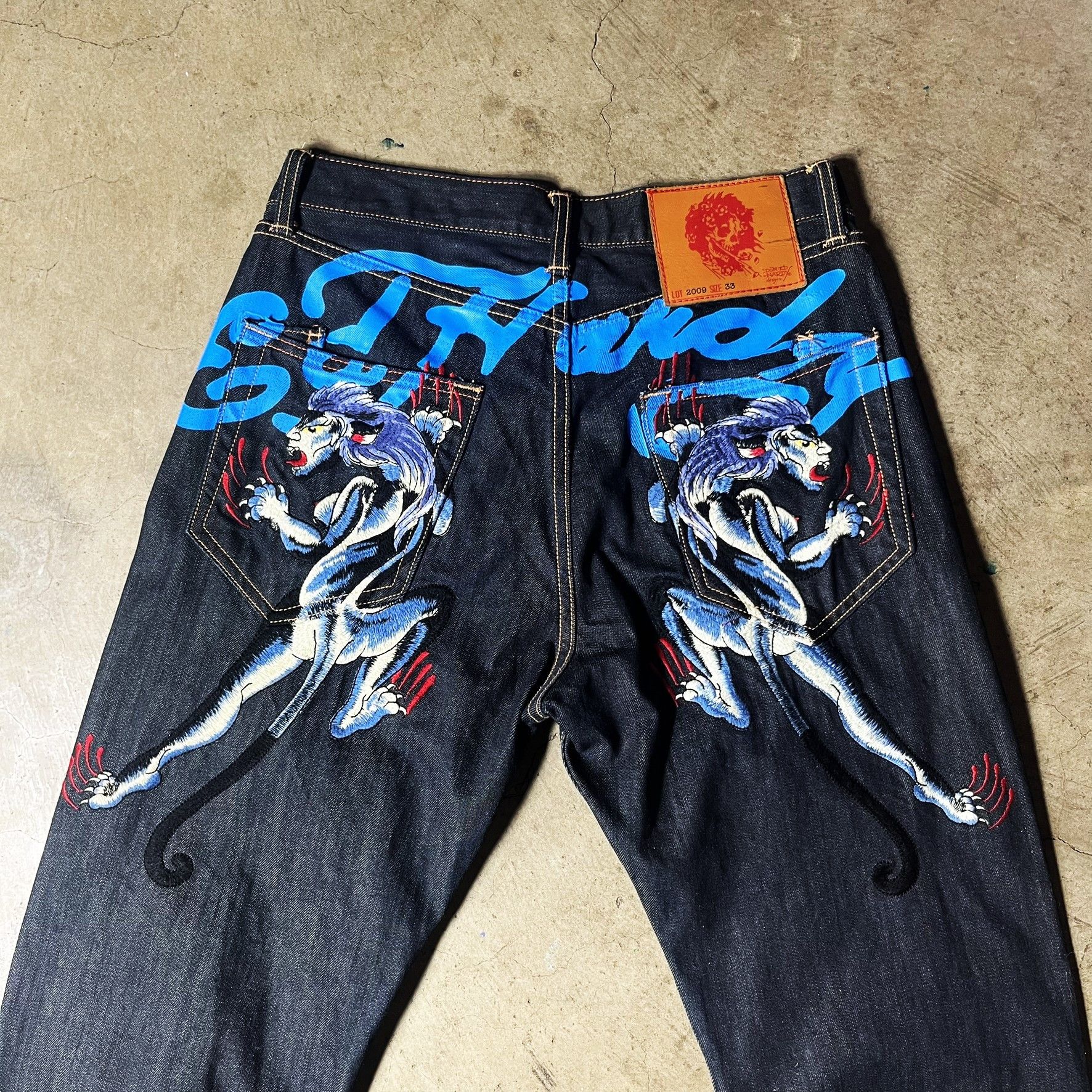 Ed Hardy Ed Hardy Panther Denim Size US 33 - 1 Thumbnail