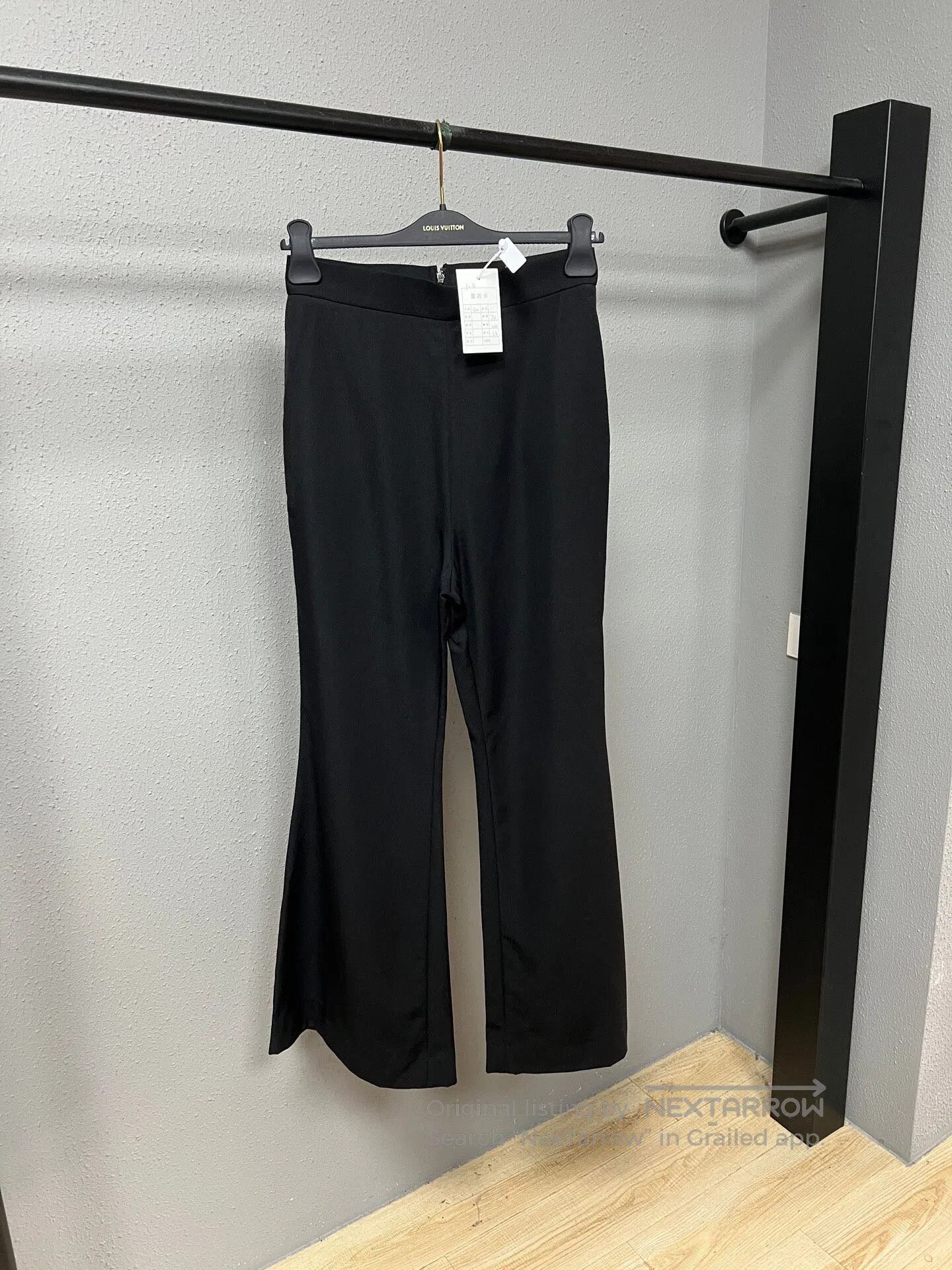 Balmain BALMAIN Black Drape Dress Trousers| Size 39" - 1 Thumbnail