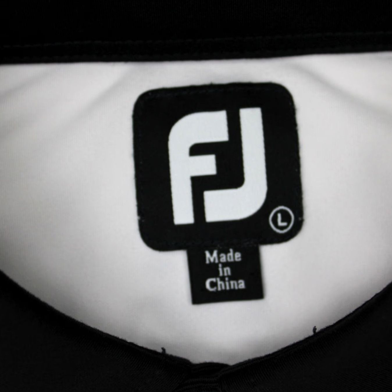 Footjoy FootJoy Polo Shirt Mens Large Black/Blue/White Polyester Stretch S/S Golf Size US L / EU 52-54 / 3 - 7 Thumbnail