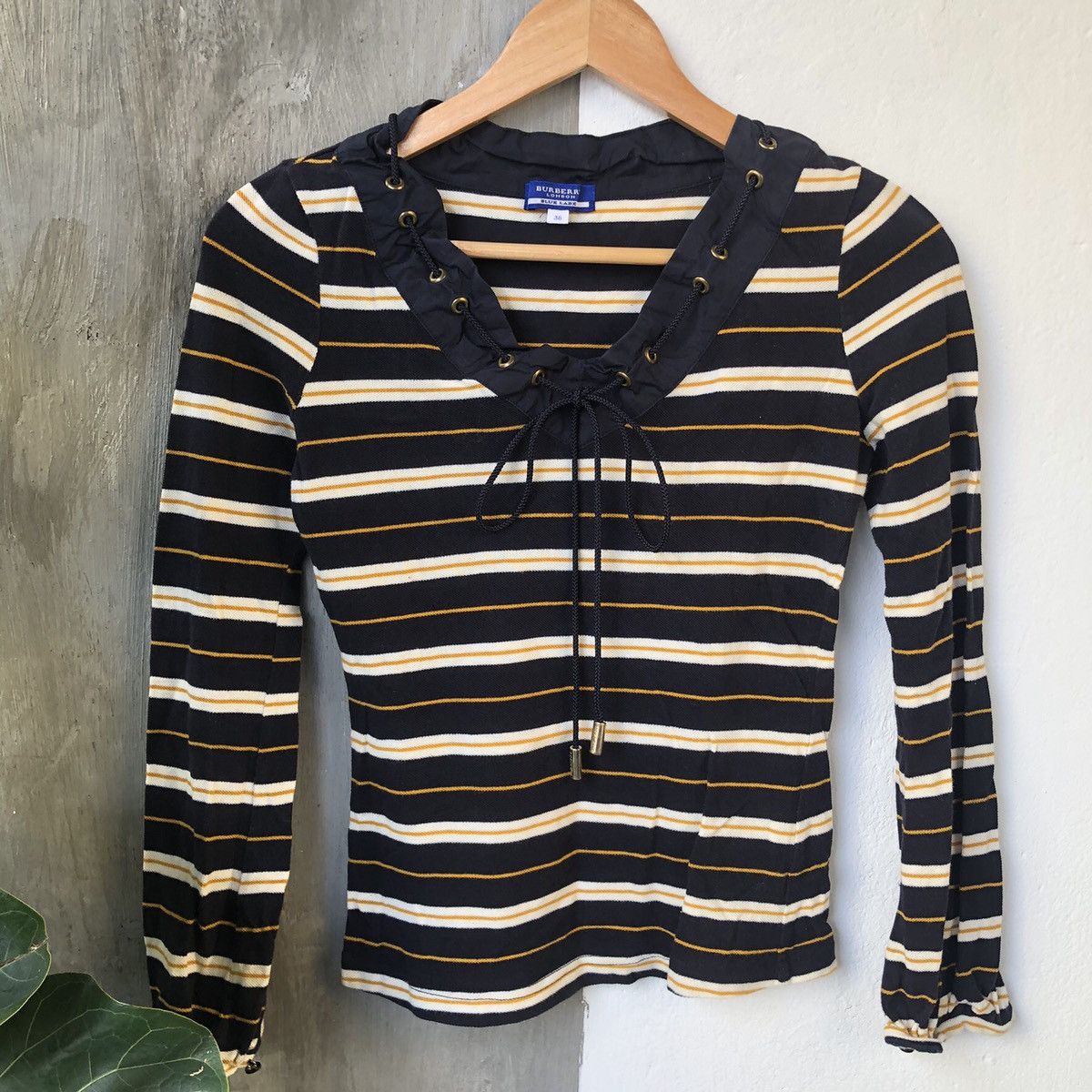 image of Burberry Blouse For Women in Zebra Stripe (Size XS)