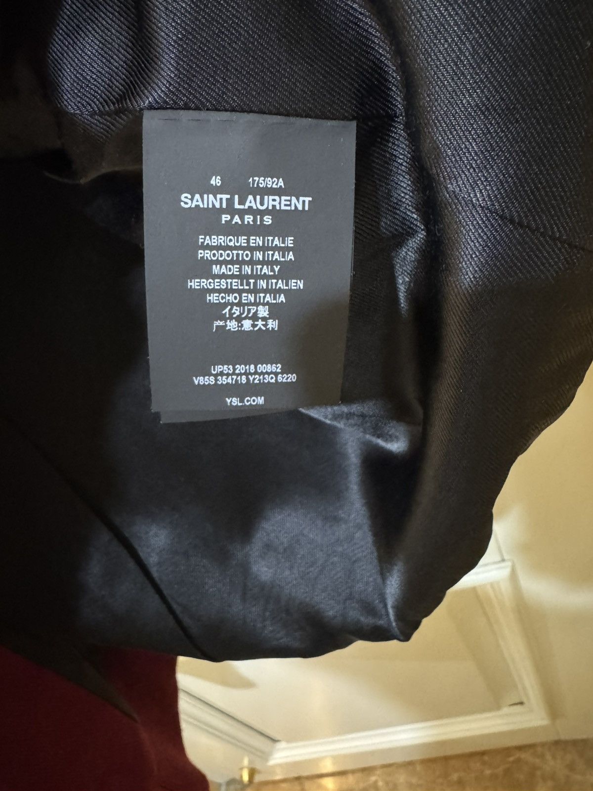 Hedi Slimane × Saint Laurent Paris Classic red Teddy jacket Sz46 Size US S / EU 44-46 / 1 - 9 Thumbnail